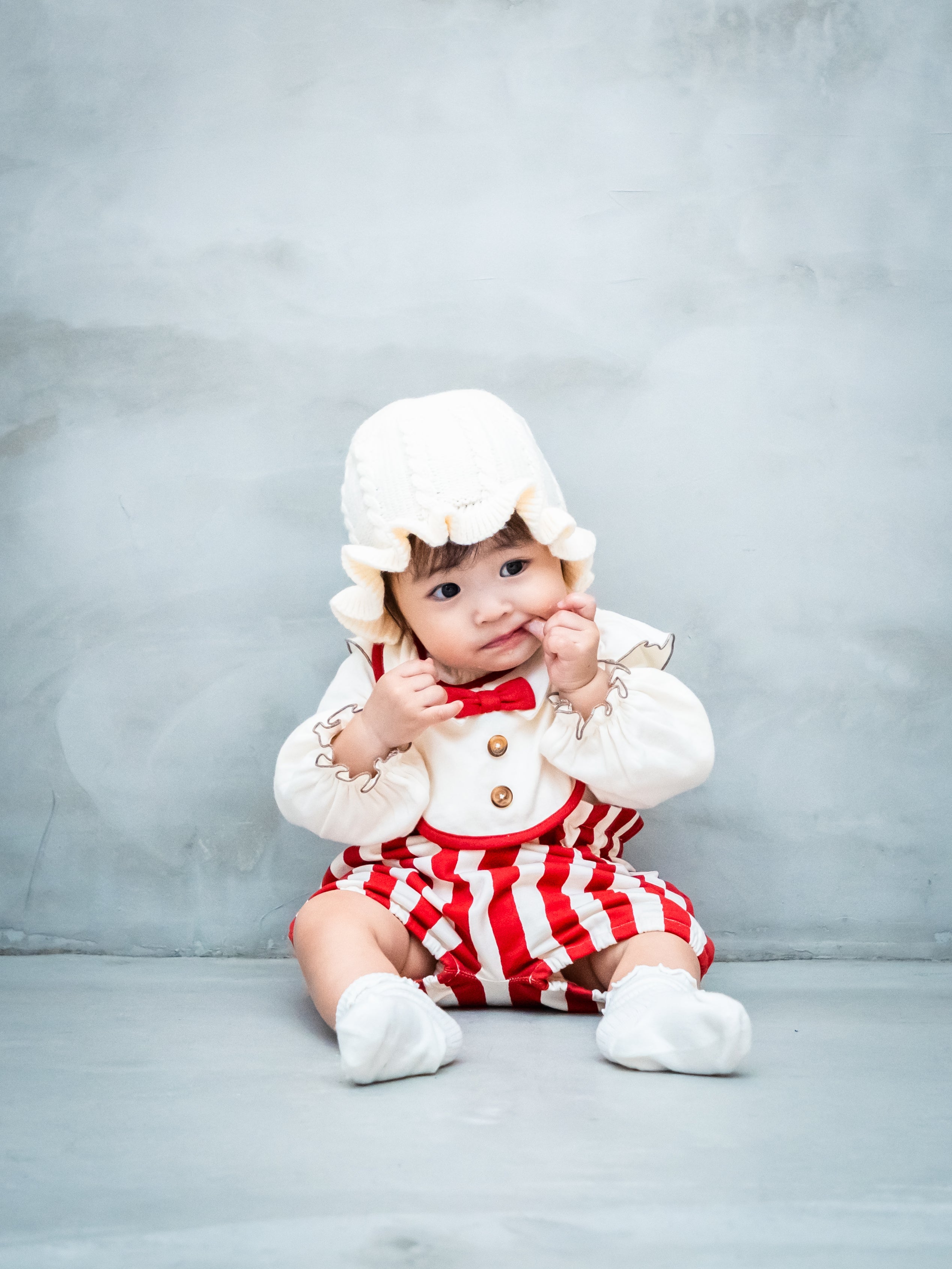 (pre-order) Frill Knit Bonnet