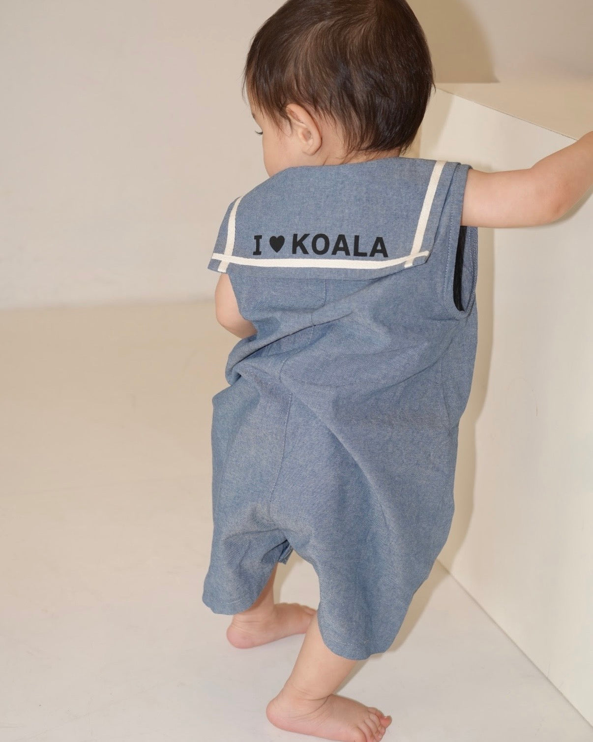 Dungaree Koala Patch Front Button Overalls【110262】
