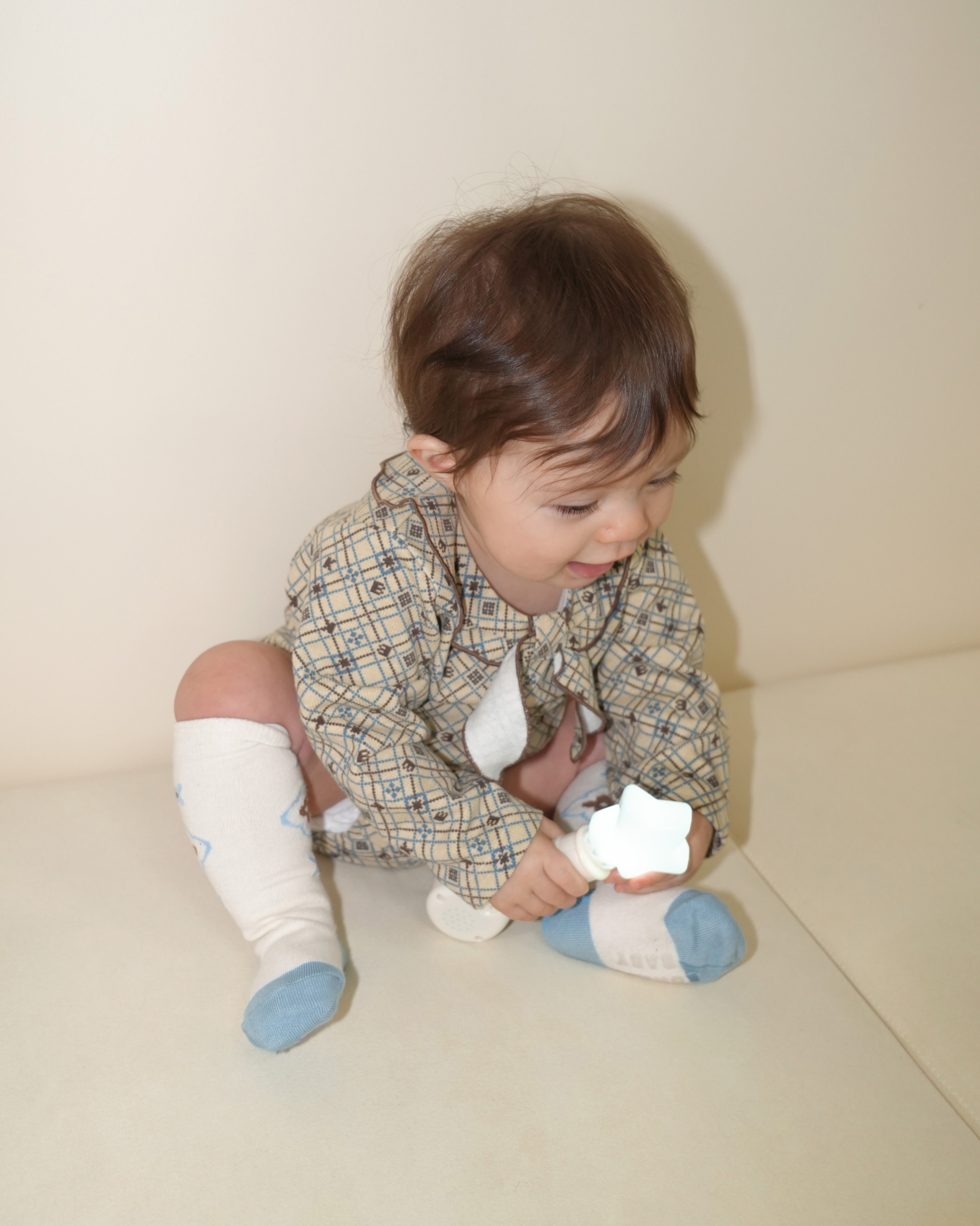 Pixel Art Frilled Collar Romper【110311】