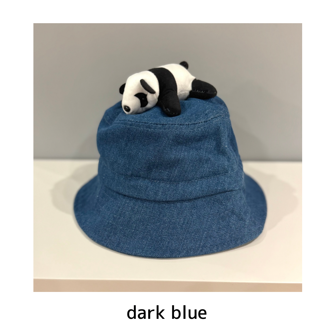 Panda denim bucket hat [A250]
