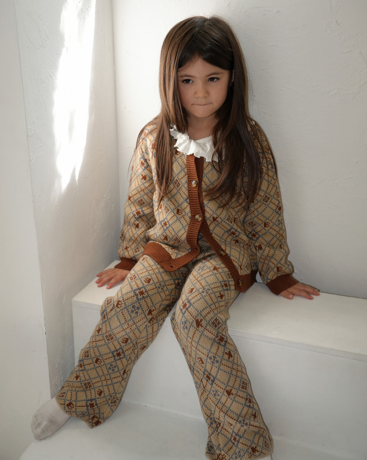 Pixel Art Knit Pants【110606】