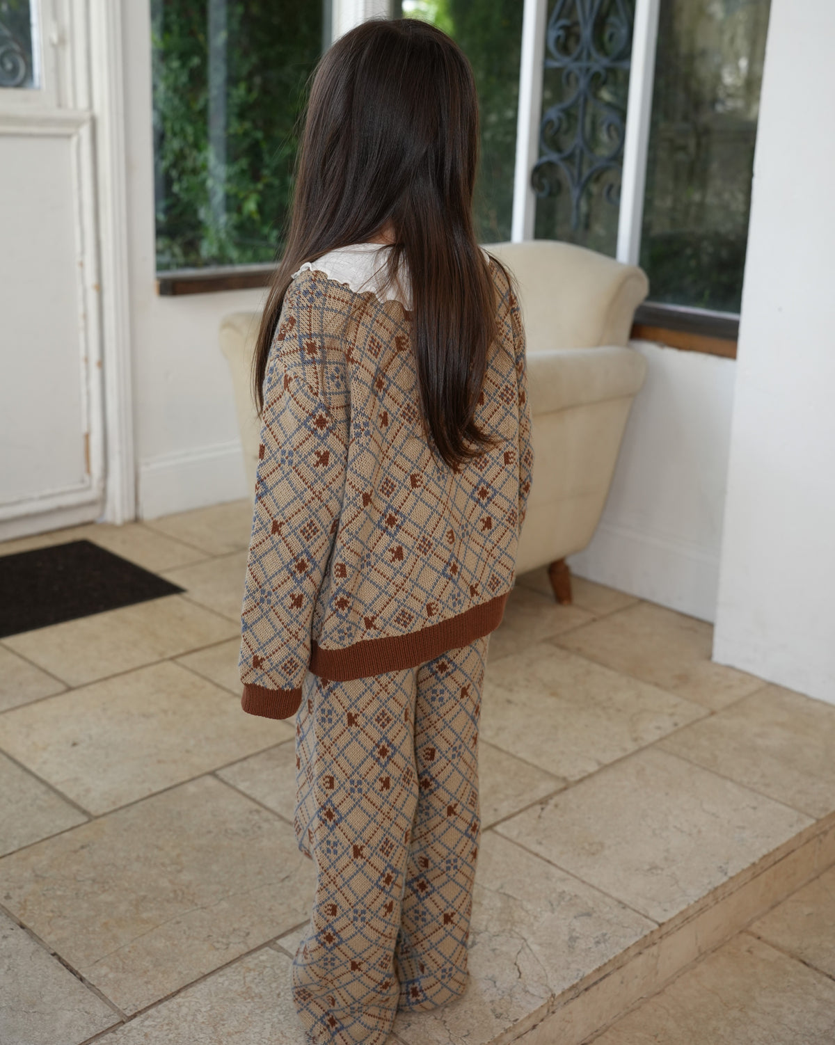 Pixel Art Knit Pants【110606】