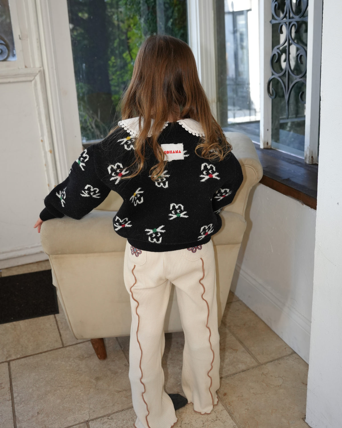 Cat Face Knit Cardigan【110608】