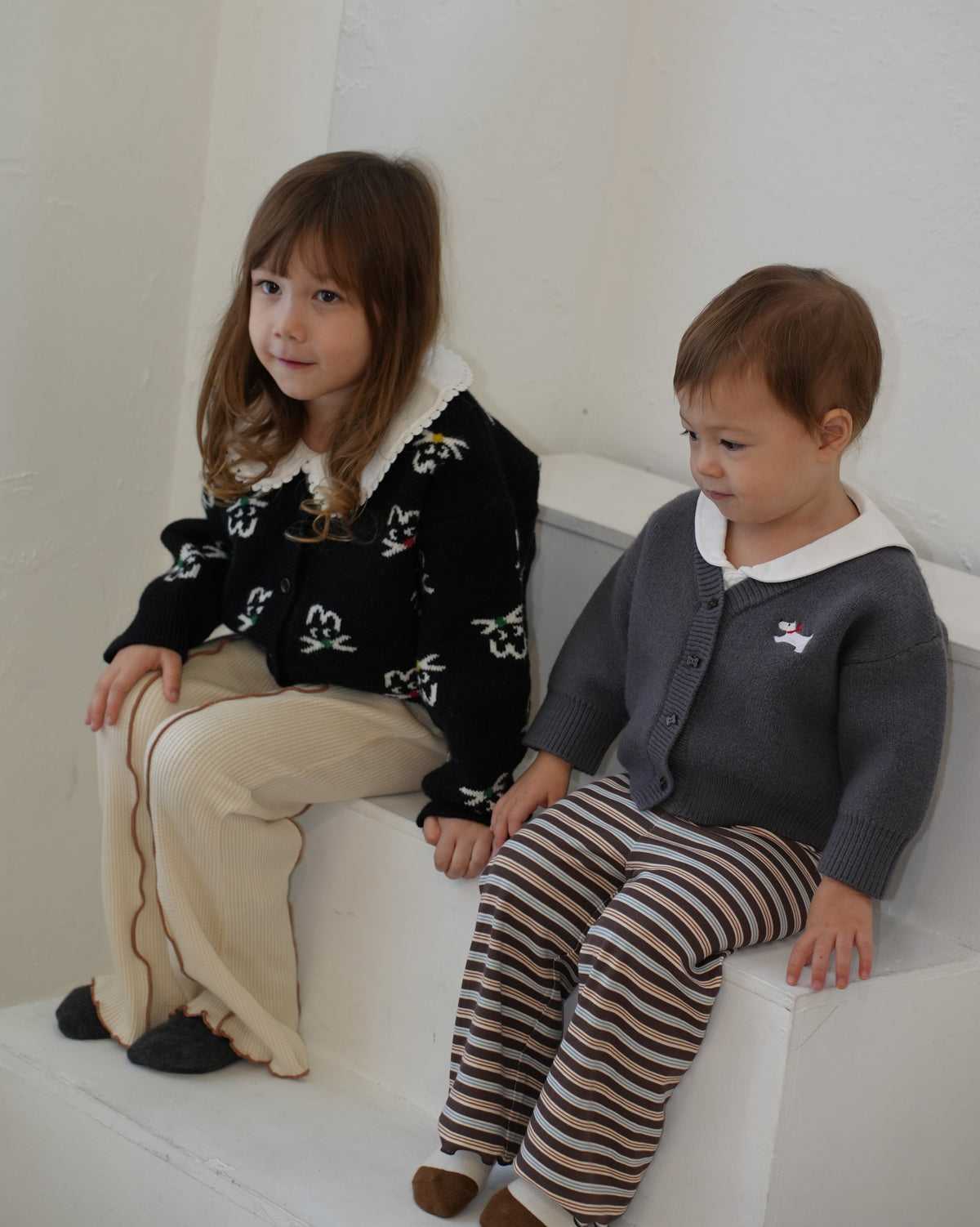 Cat Face Knit Cardigan【110608】