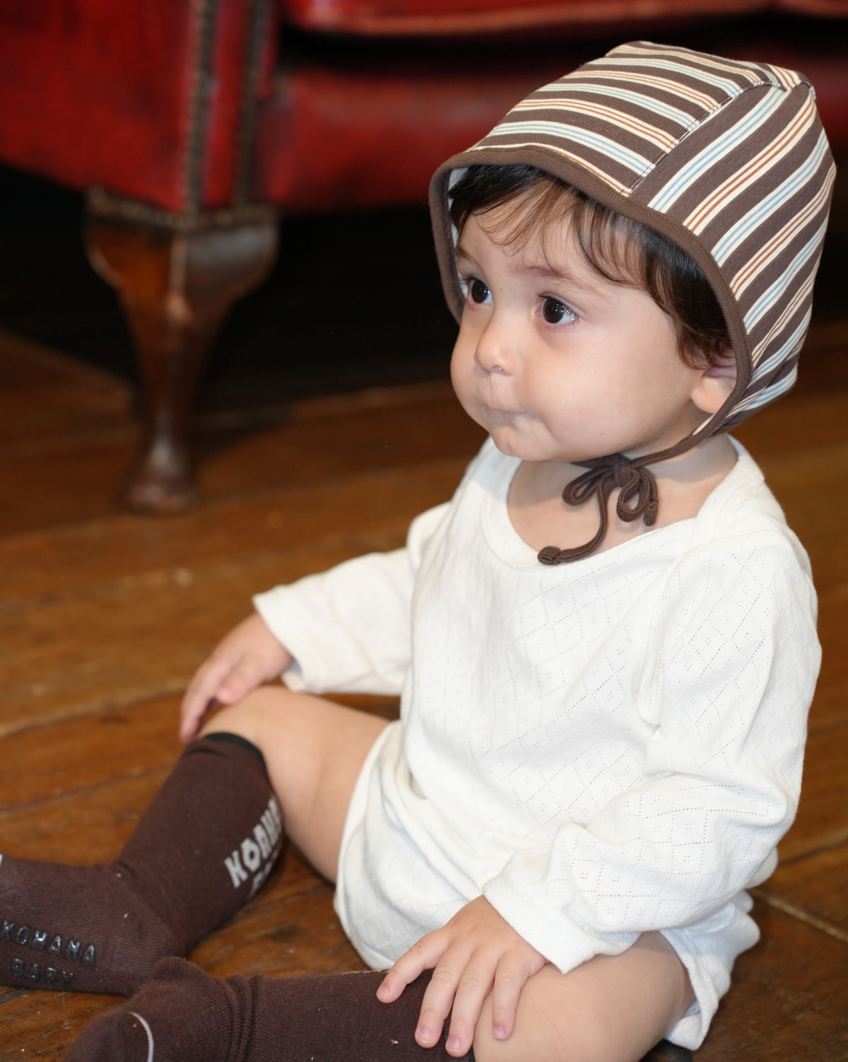 All-Over Print Bonnet【110510】 (brown)