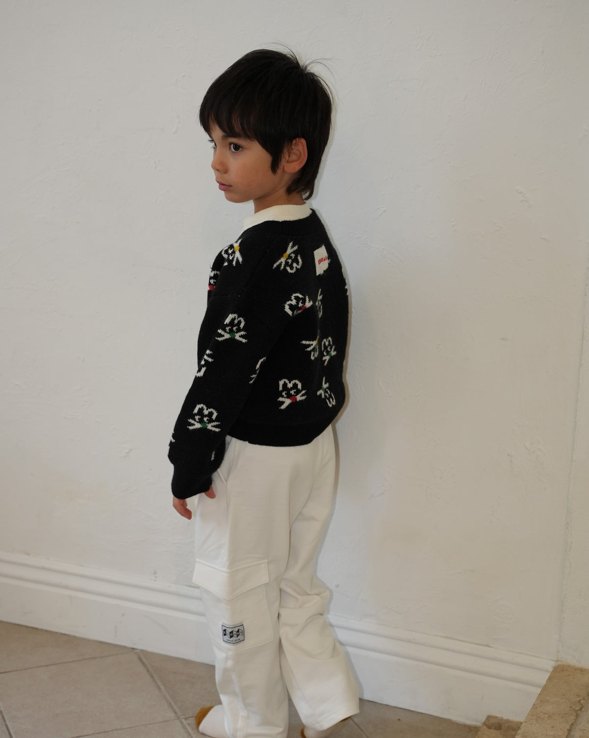 Cat Face Knit Cardigan【110608】