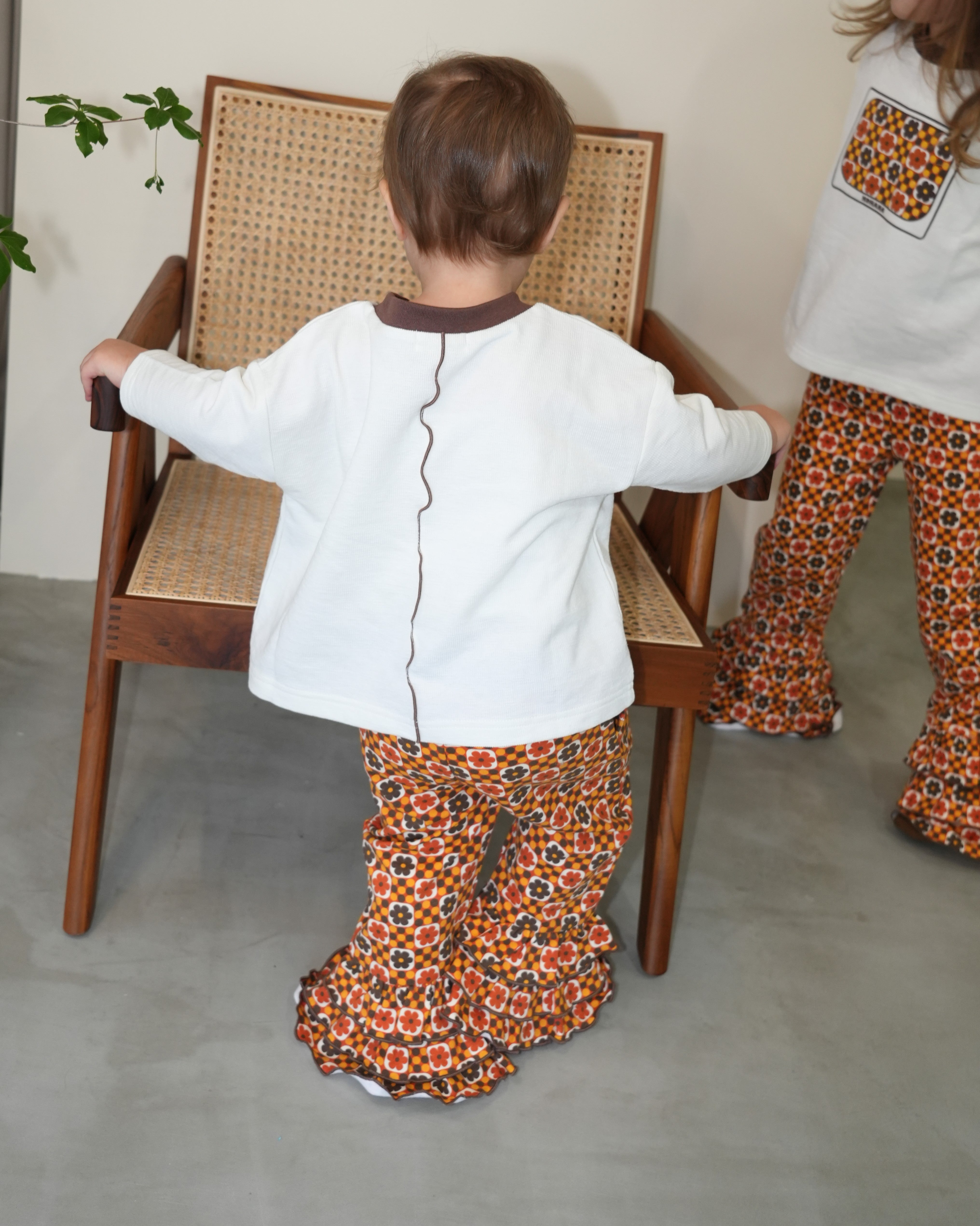 Retro Dot Flower 3/4 Sleeve T-Shirt (Kids') [110306]
