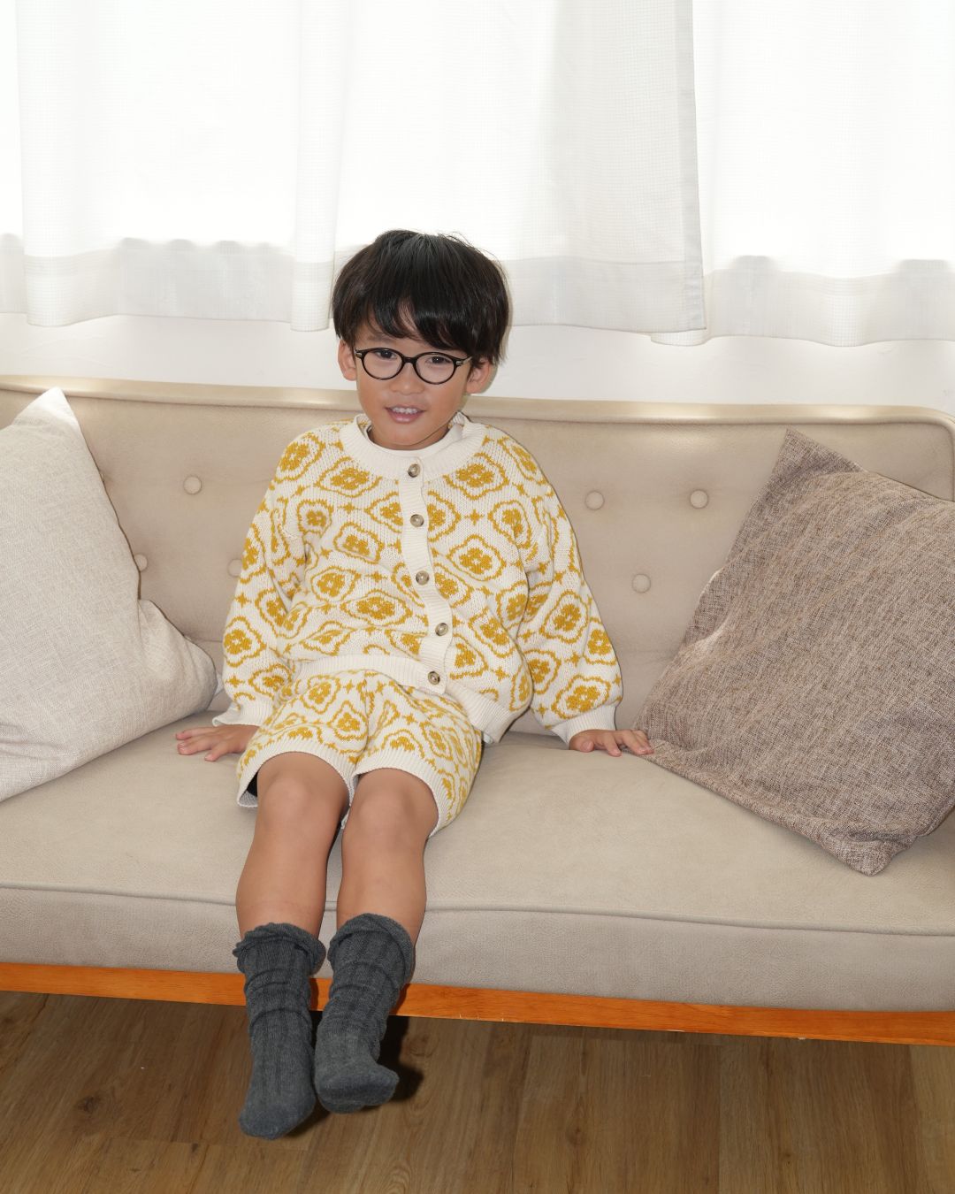 Vintage Knit Cardigan【110100】 (white)