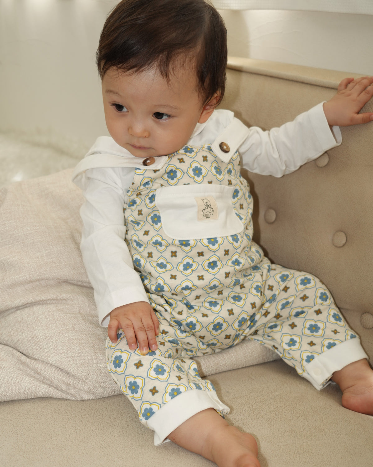 【110376】 (blue) VT pattern overalls