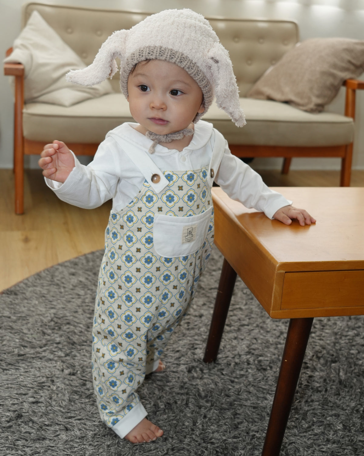 【110376】 (blue) VT pattern overalls