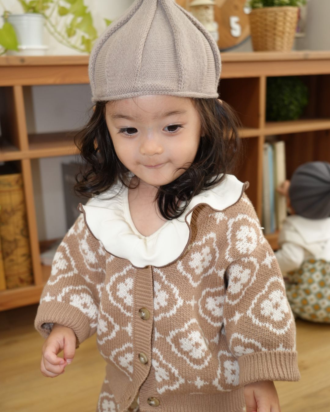 Vintage Knit Cardigan【110100】 (brown)　