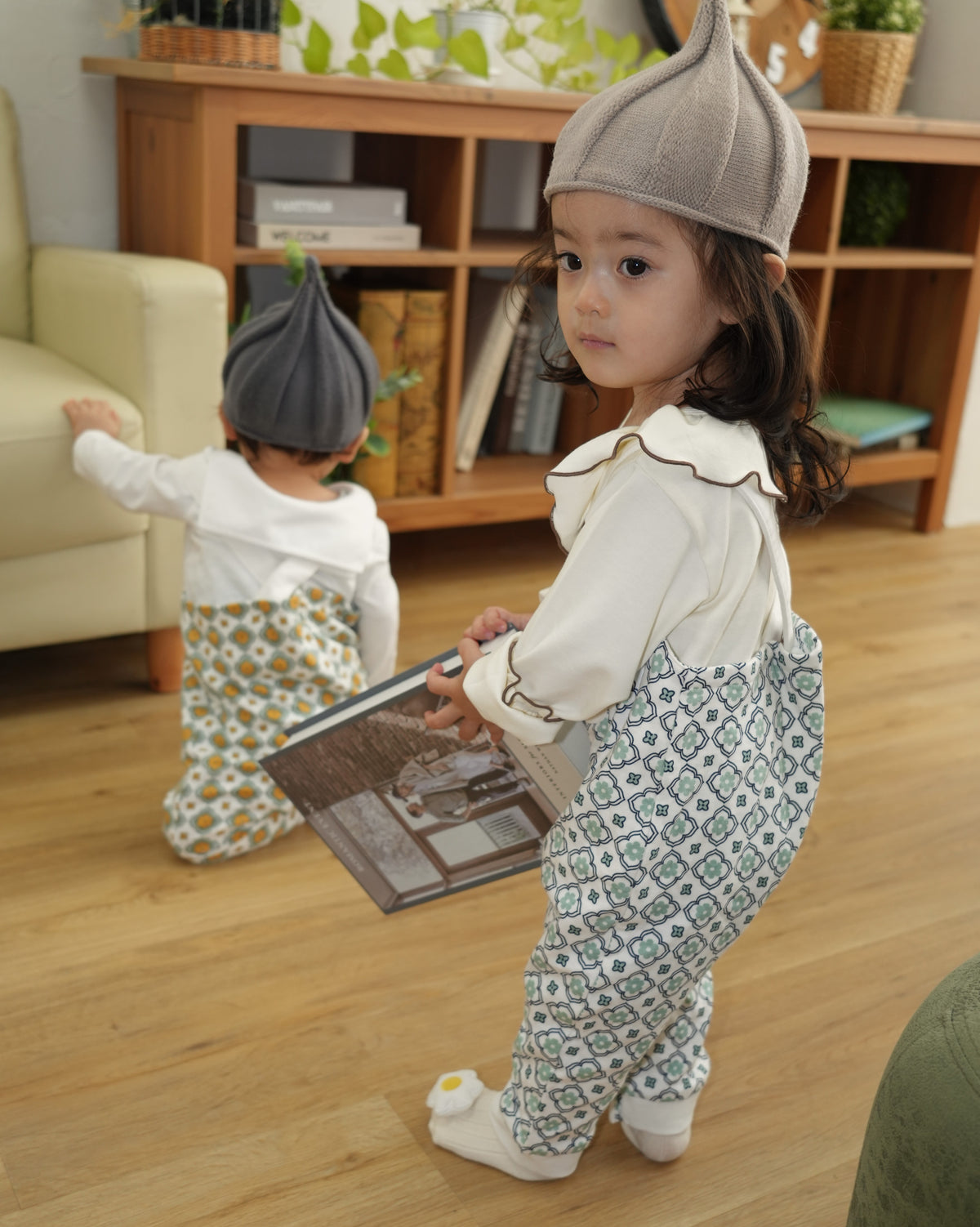 [110376] (Green) VT pattern overalls