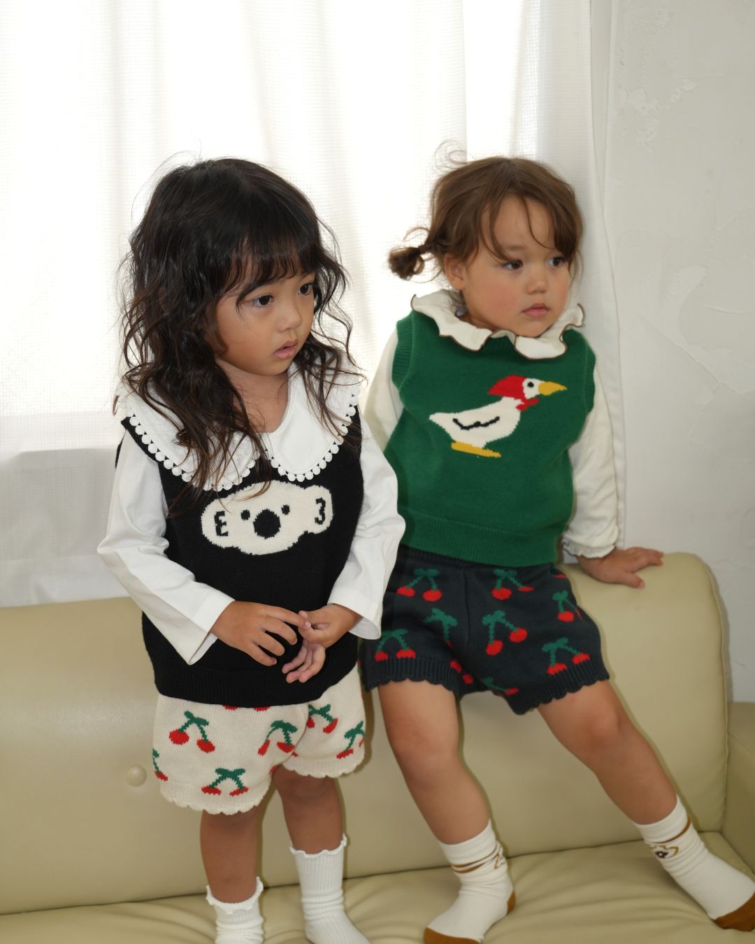 Duck Knit Vest【110321】 (green)