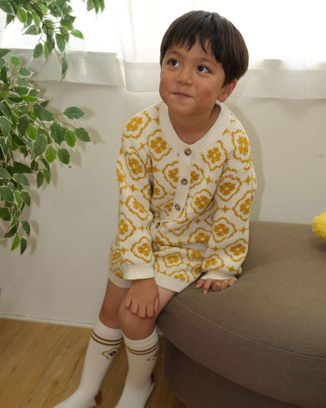 Vintage Knit Cardigan【110100】 (white)