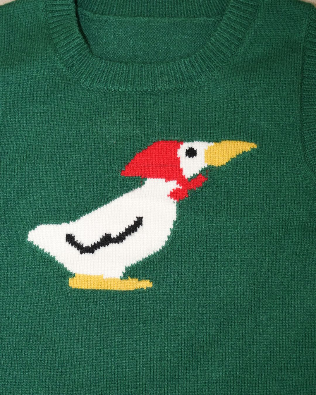 Duck Knit Vest【110321】 (green)
