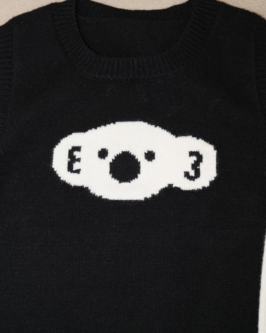 Koala Knit Vest【110323】 (black)