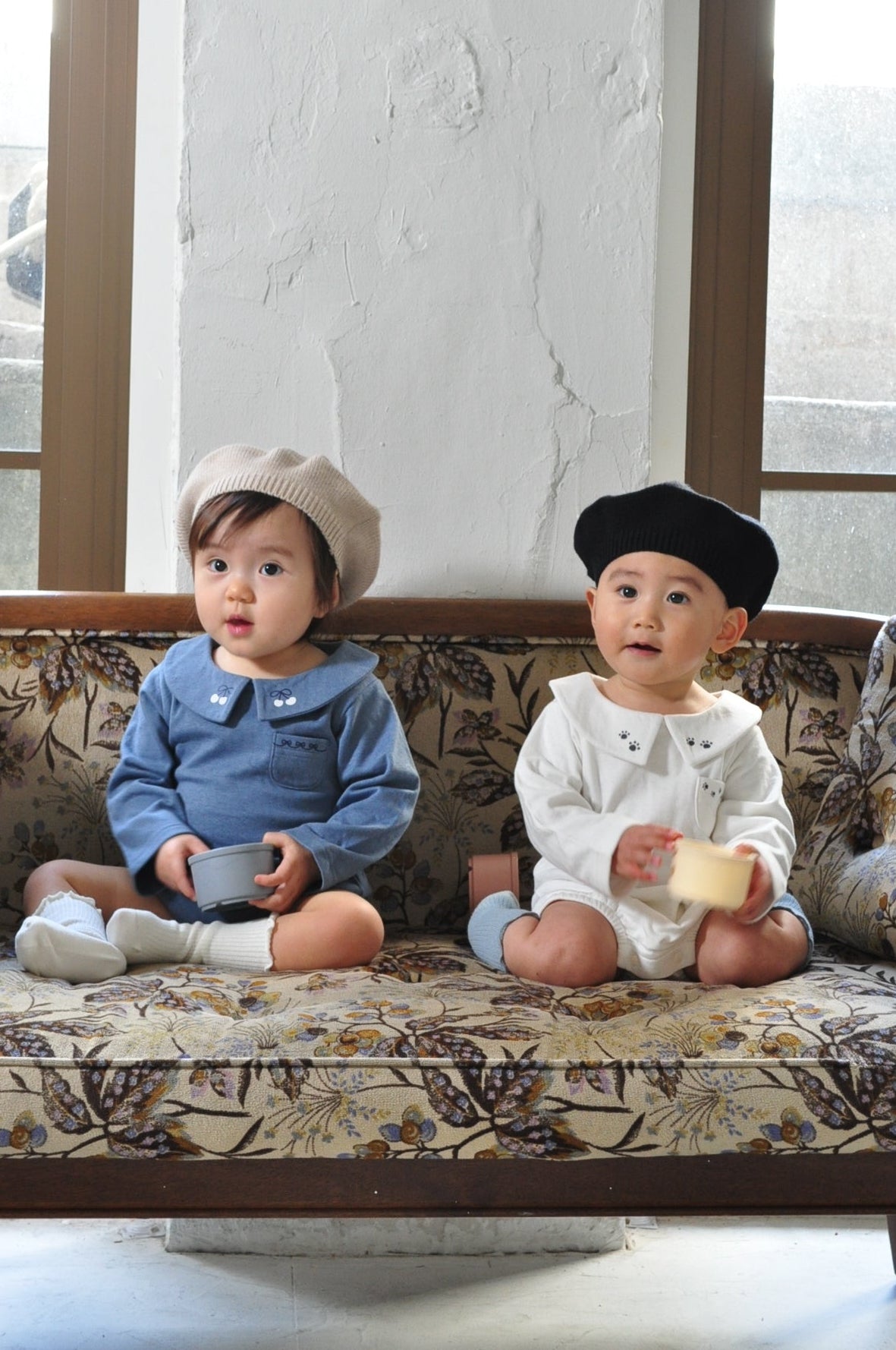 Design Collar Rompers【110121】（white）