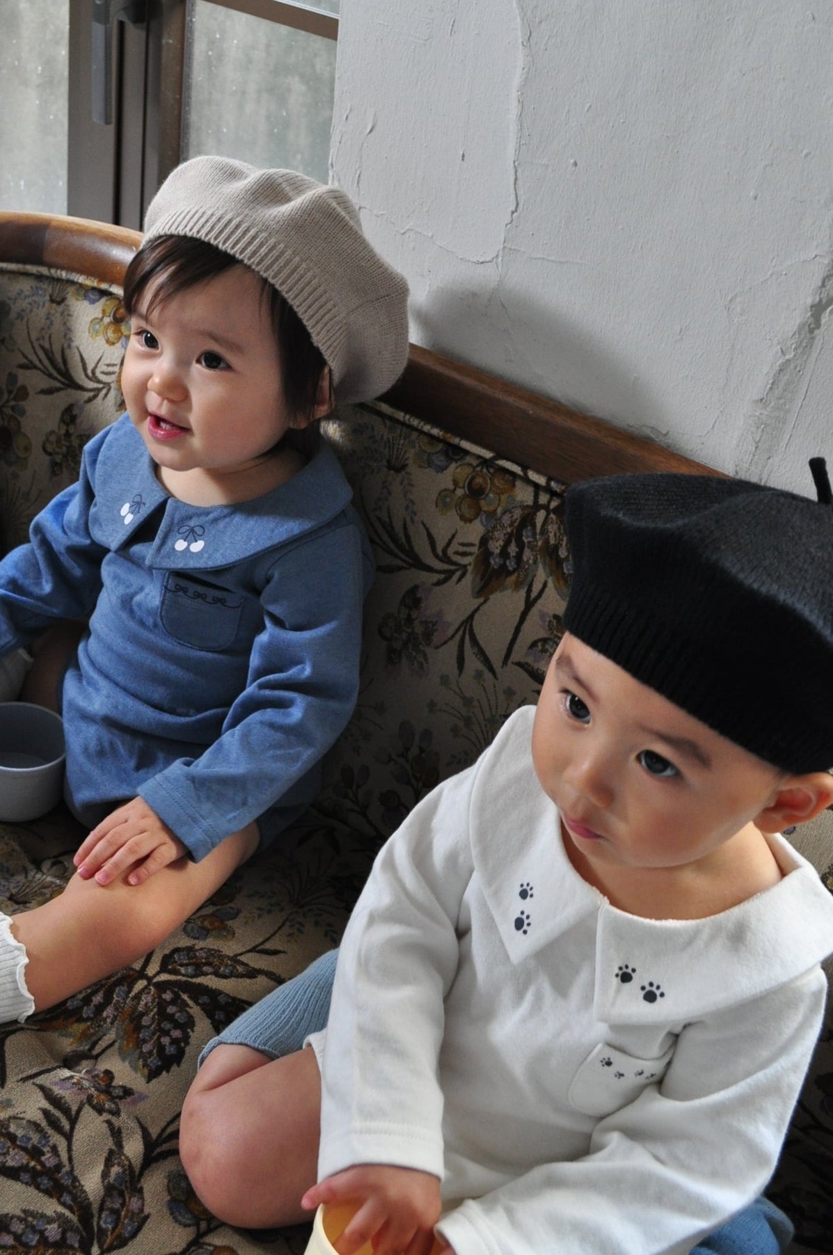 Design Collar Rompers【110121】（white）