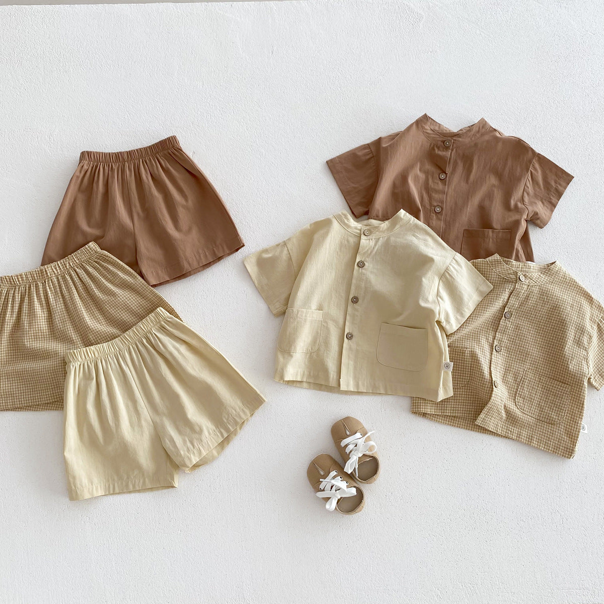 クルーネックシャツセットアップ【N3496】