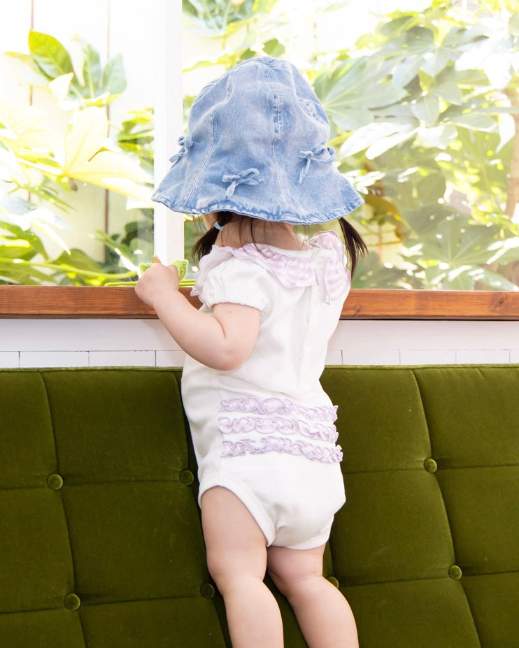 Ribbon Denim Hat【A266】