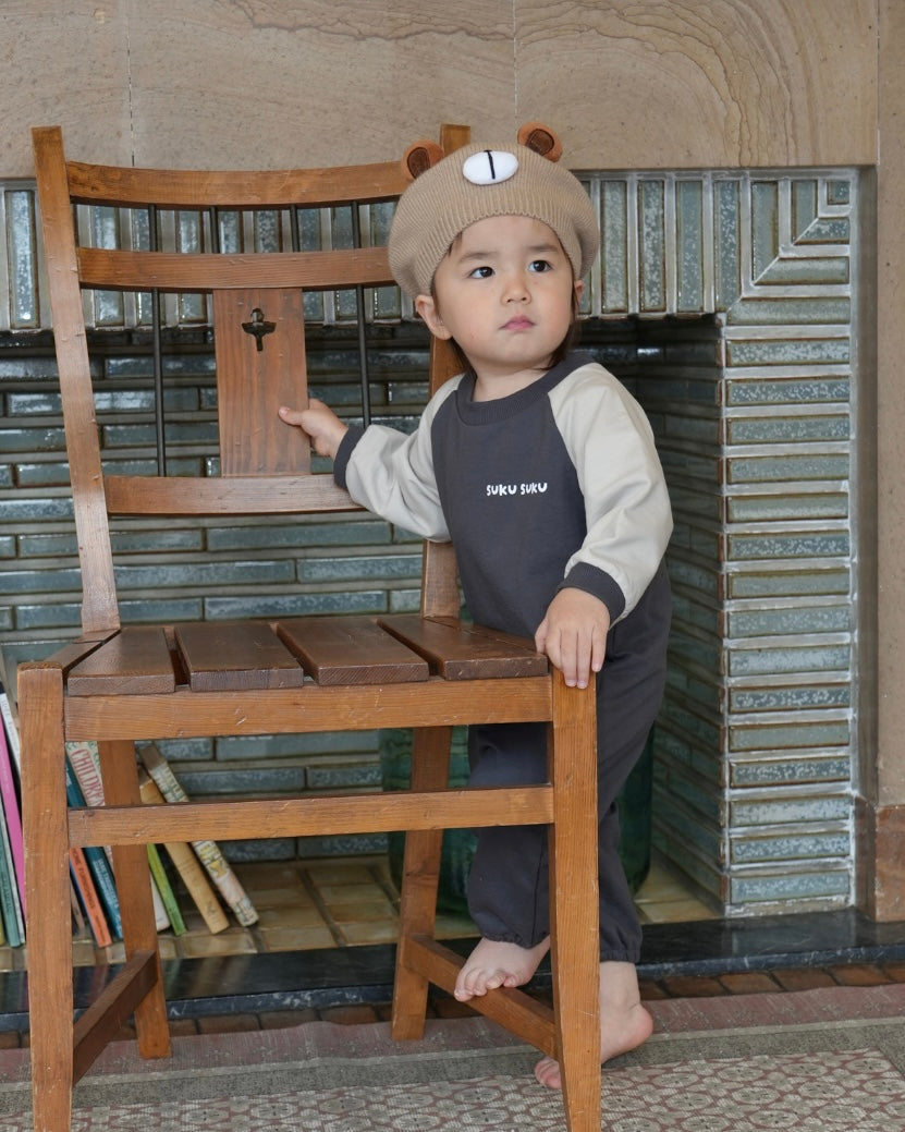 Bear knit beret [A299]