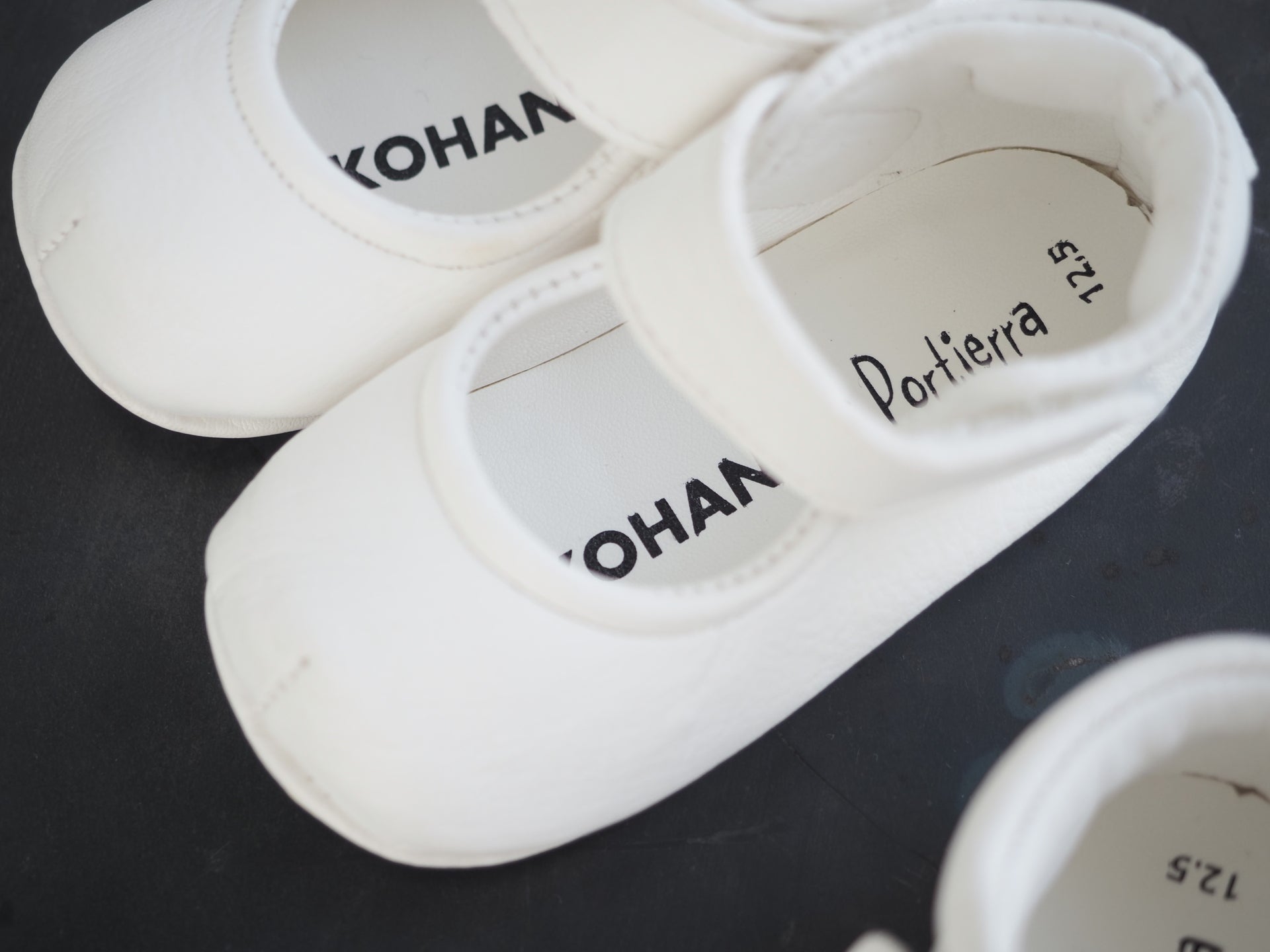 【KOHANA×Portierra07】Deer Leather first shoes/strap -made in Japan-