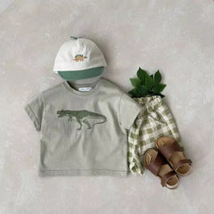 Dinosaur collar tee shirt [SL1048]