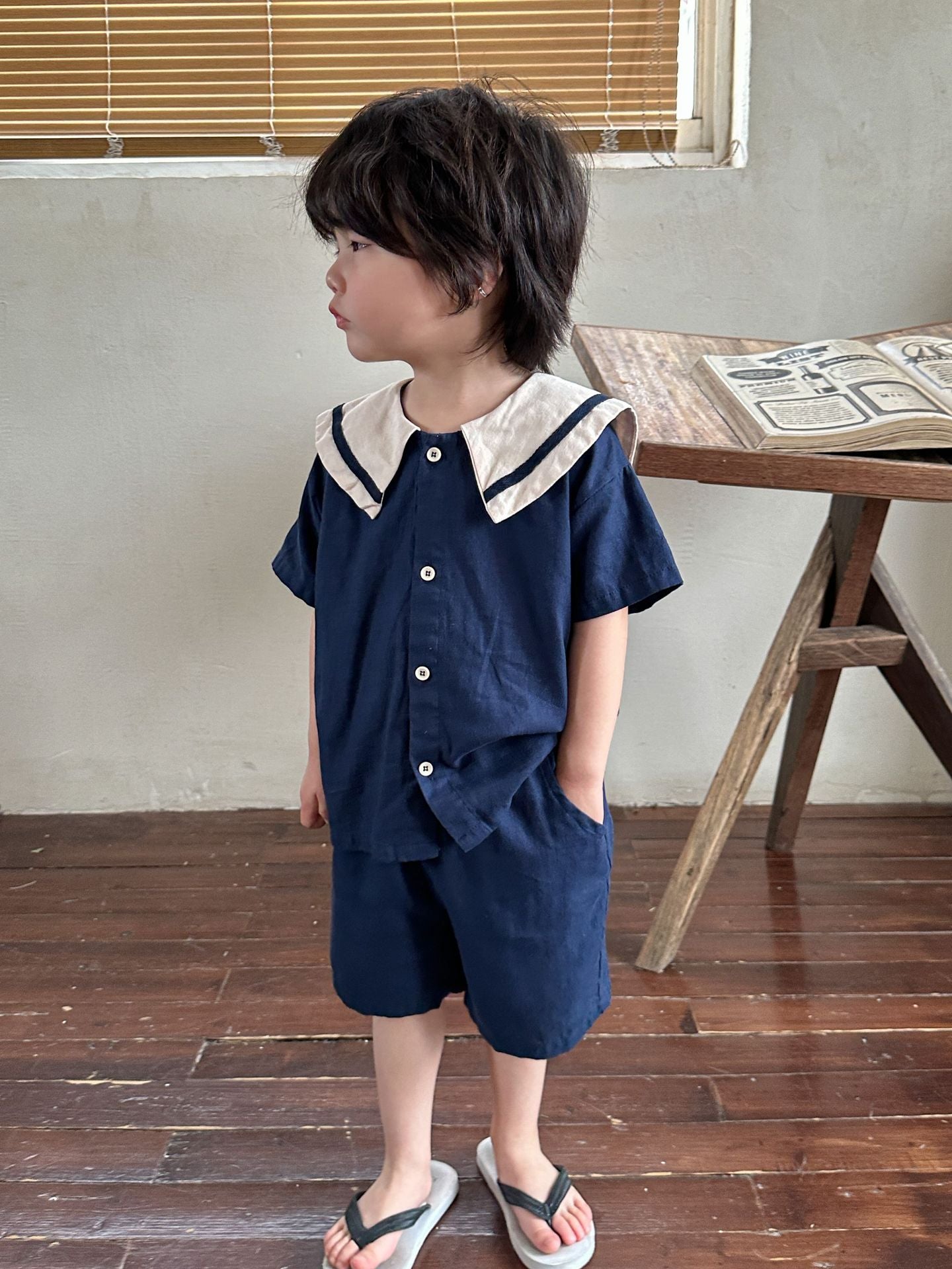 セーラーセットアップ ネイビーsize120 - キッズ服女の子用(90cm~)