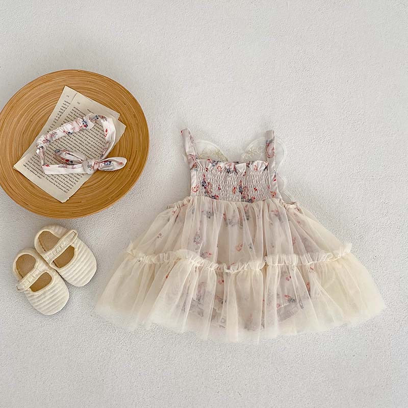 Butterfly tulle romper/dress (with hairband) [N3105] 