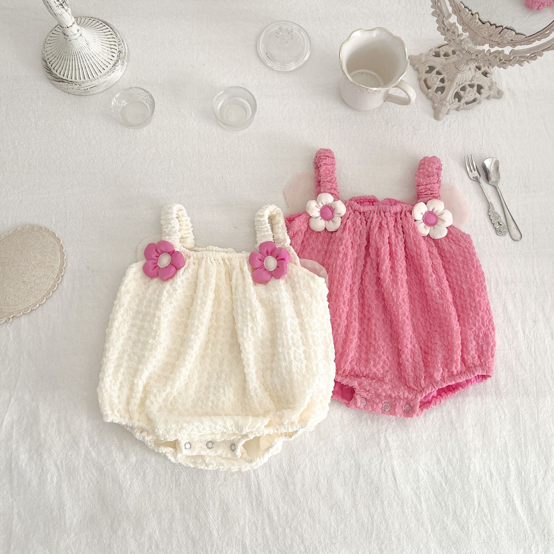 Flower butterfly overalls [N3080] 