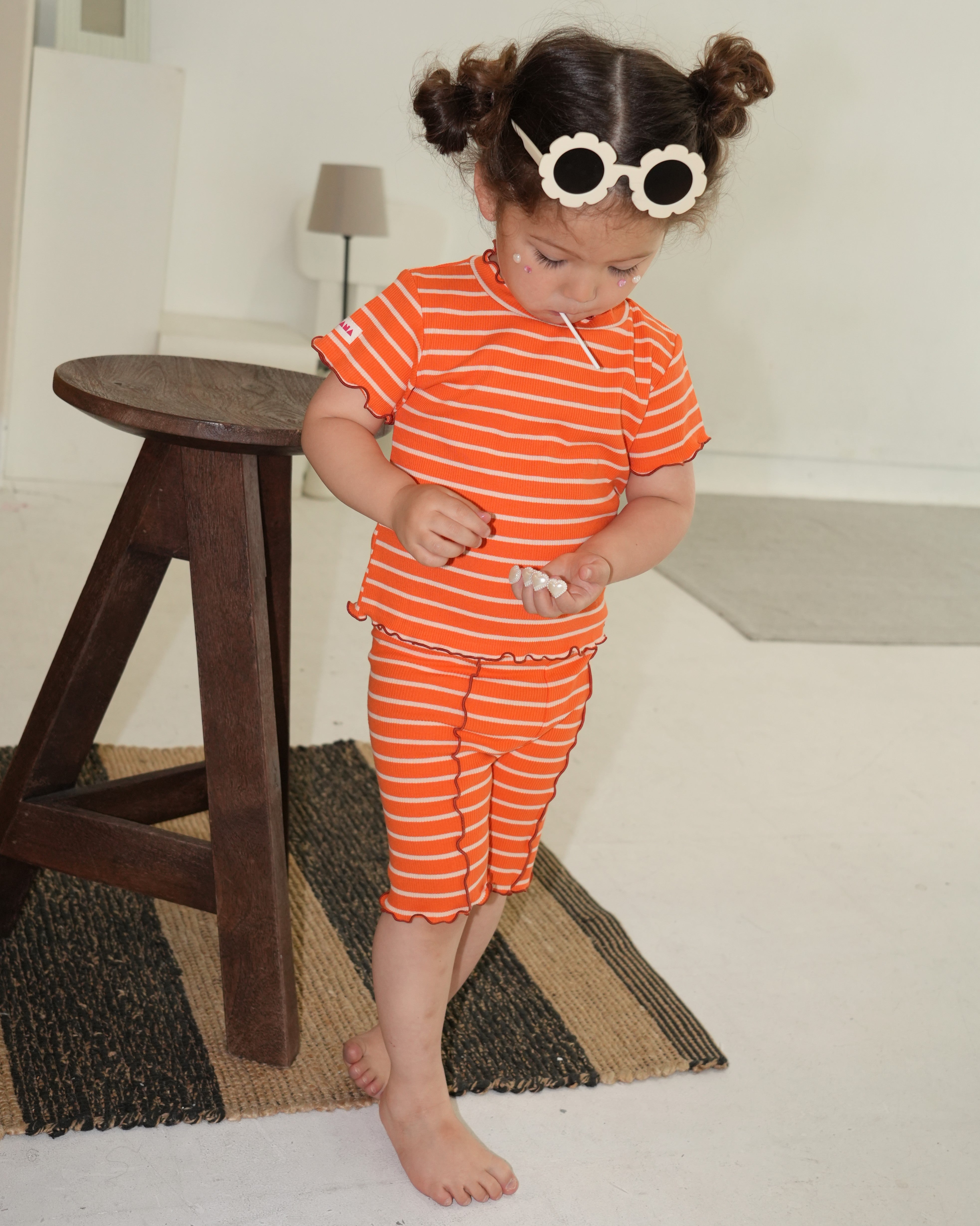 Striped Merrow Leggings【150016】 (OR)
