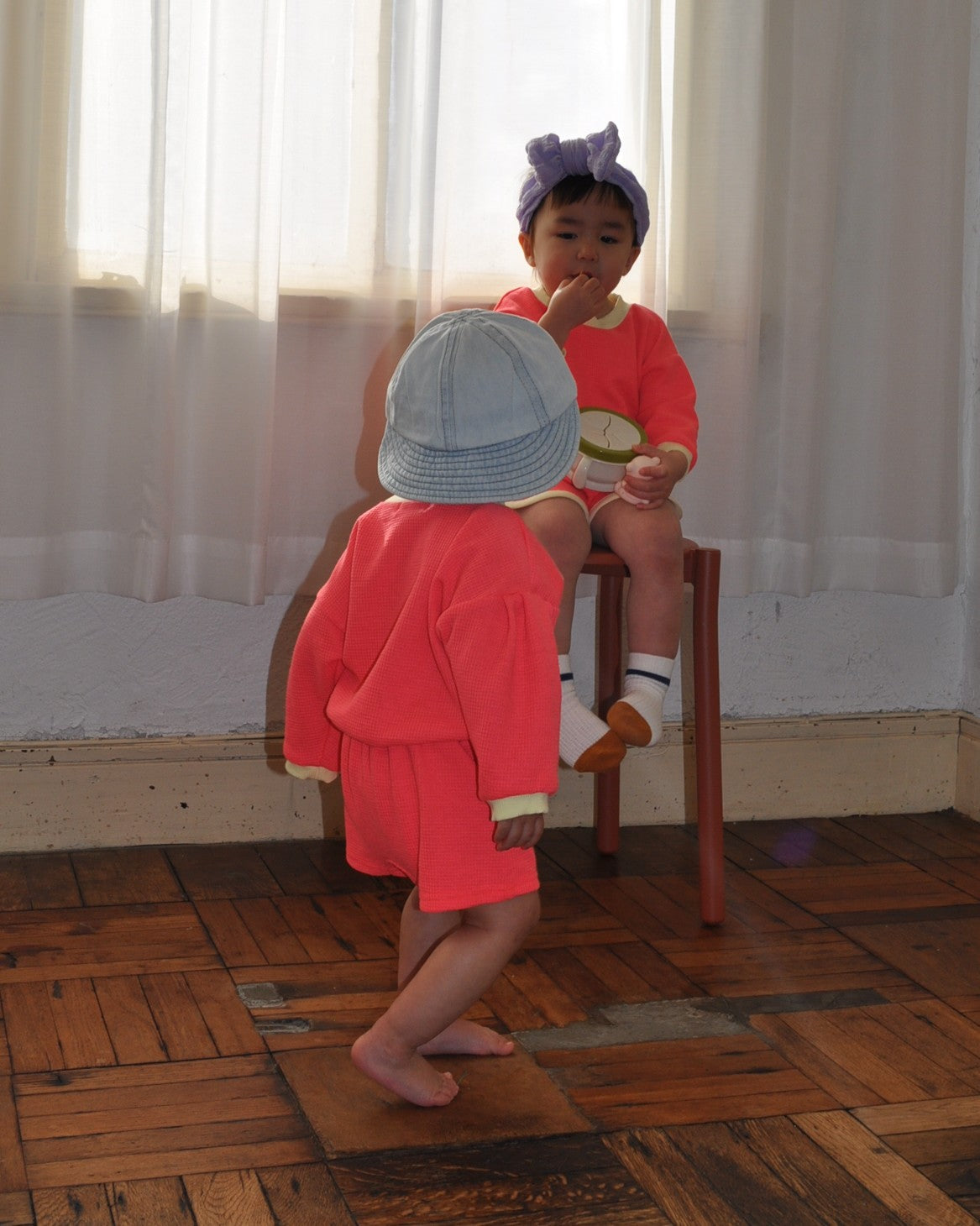 ネオンカラーロンパース【110202】（orange）