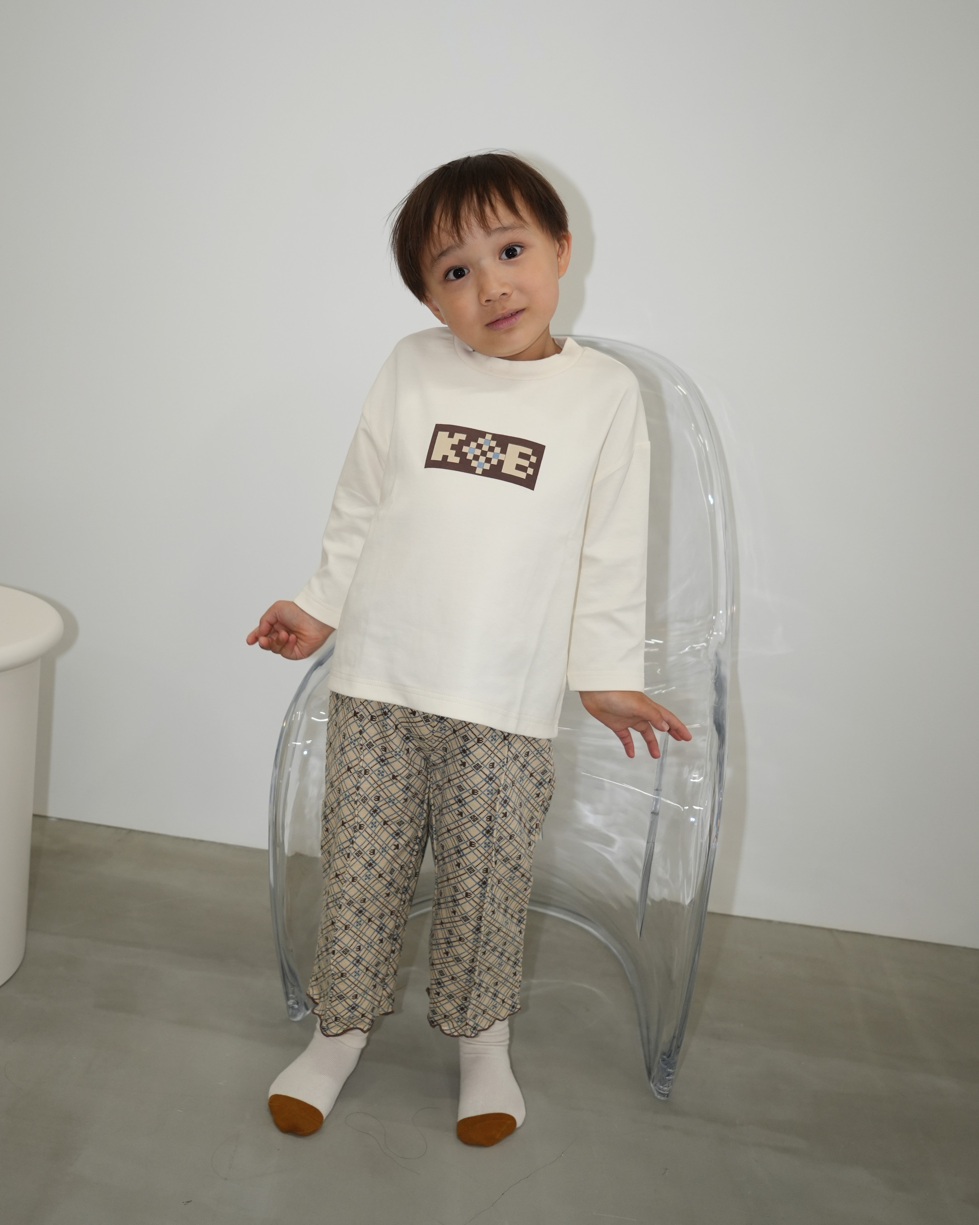 Pixel Art Wide Pants【110318】