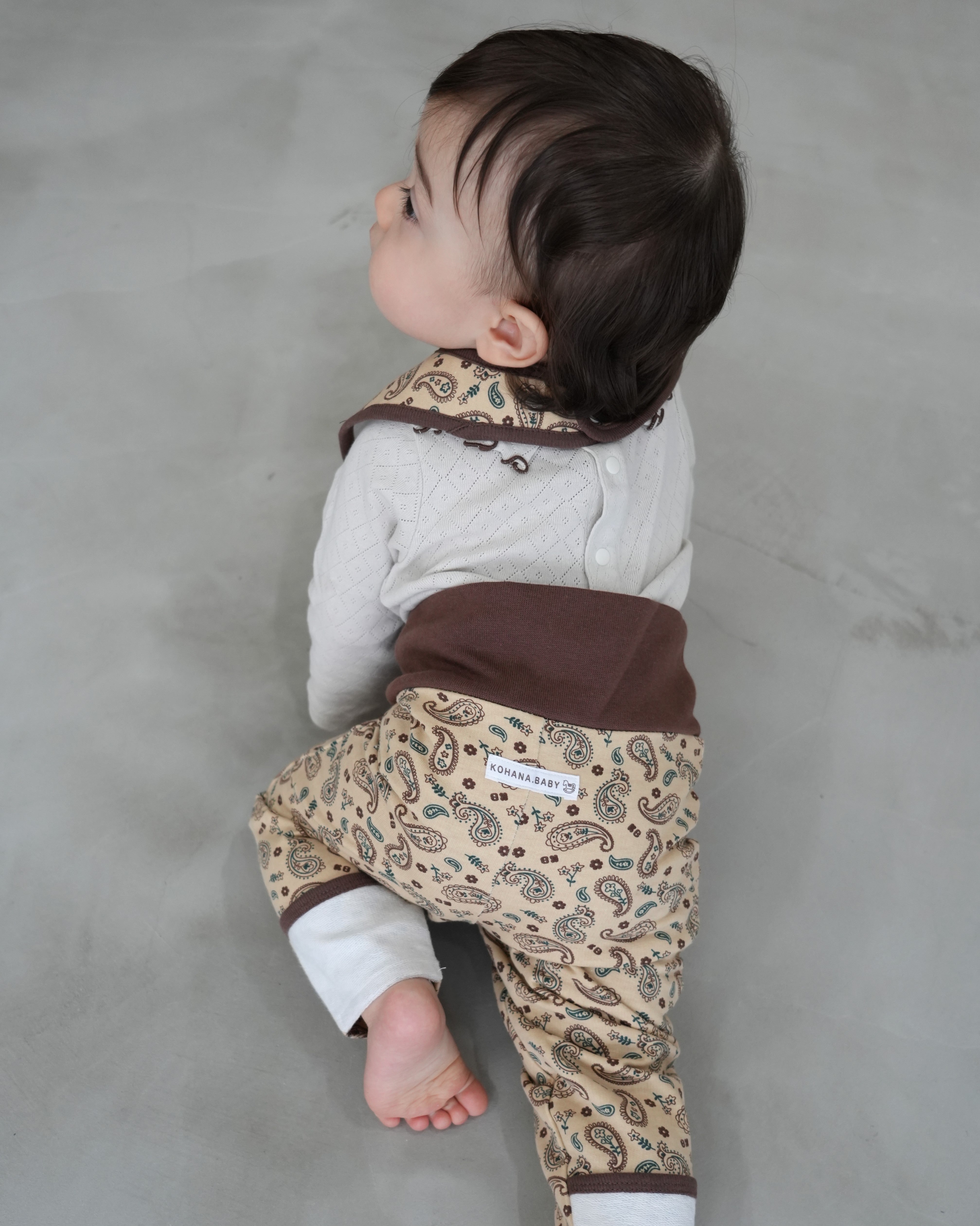 Floral Paisley Bib【110337】