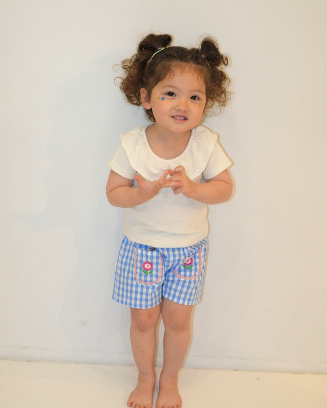 Frill Collar White Tops【110252】 (White)