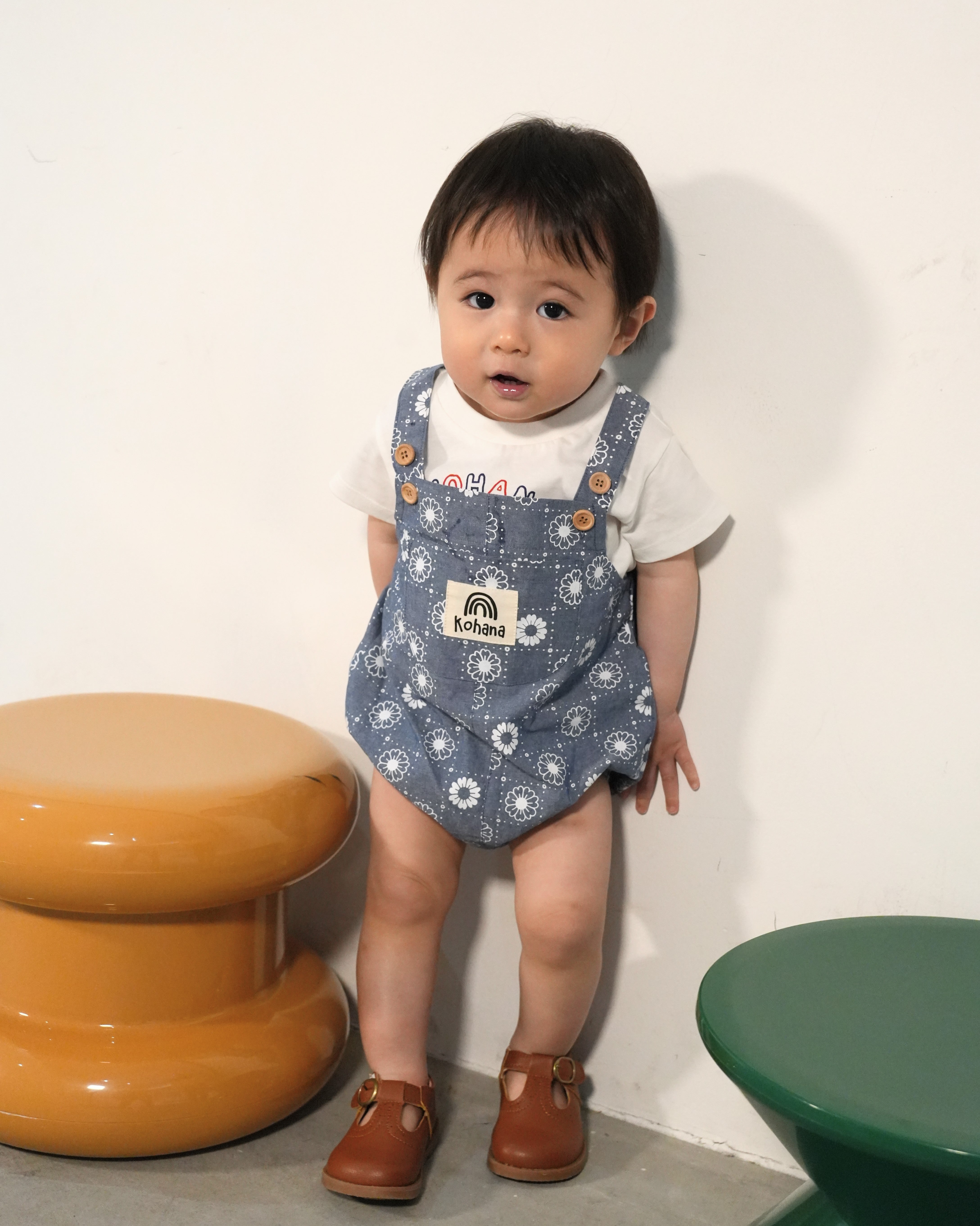 Daisy Denim Rompers【110211】