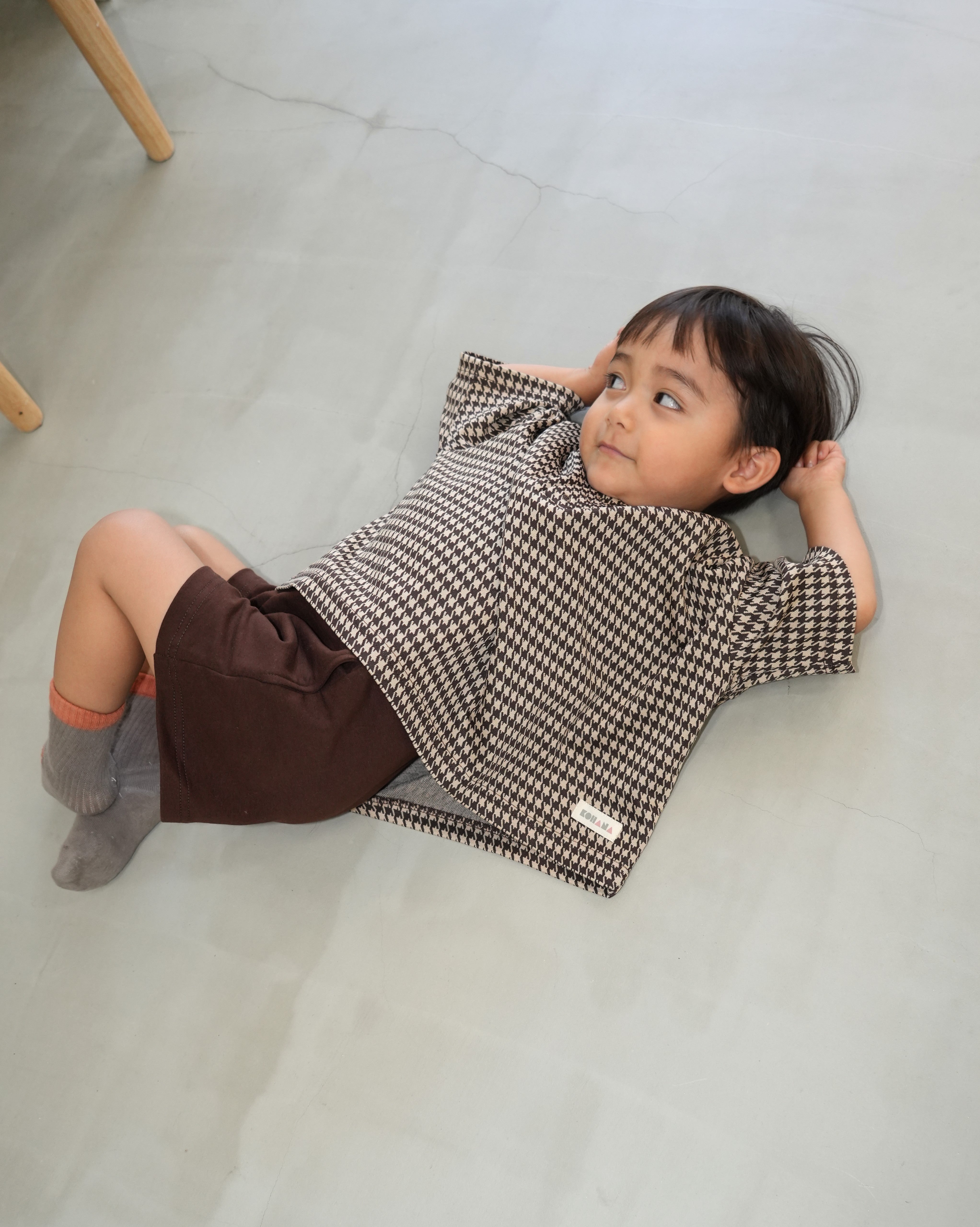 Houndstooth Sweatshirt Set-UP【110421】