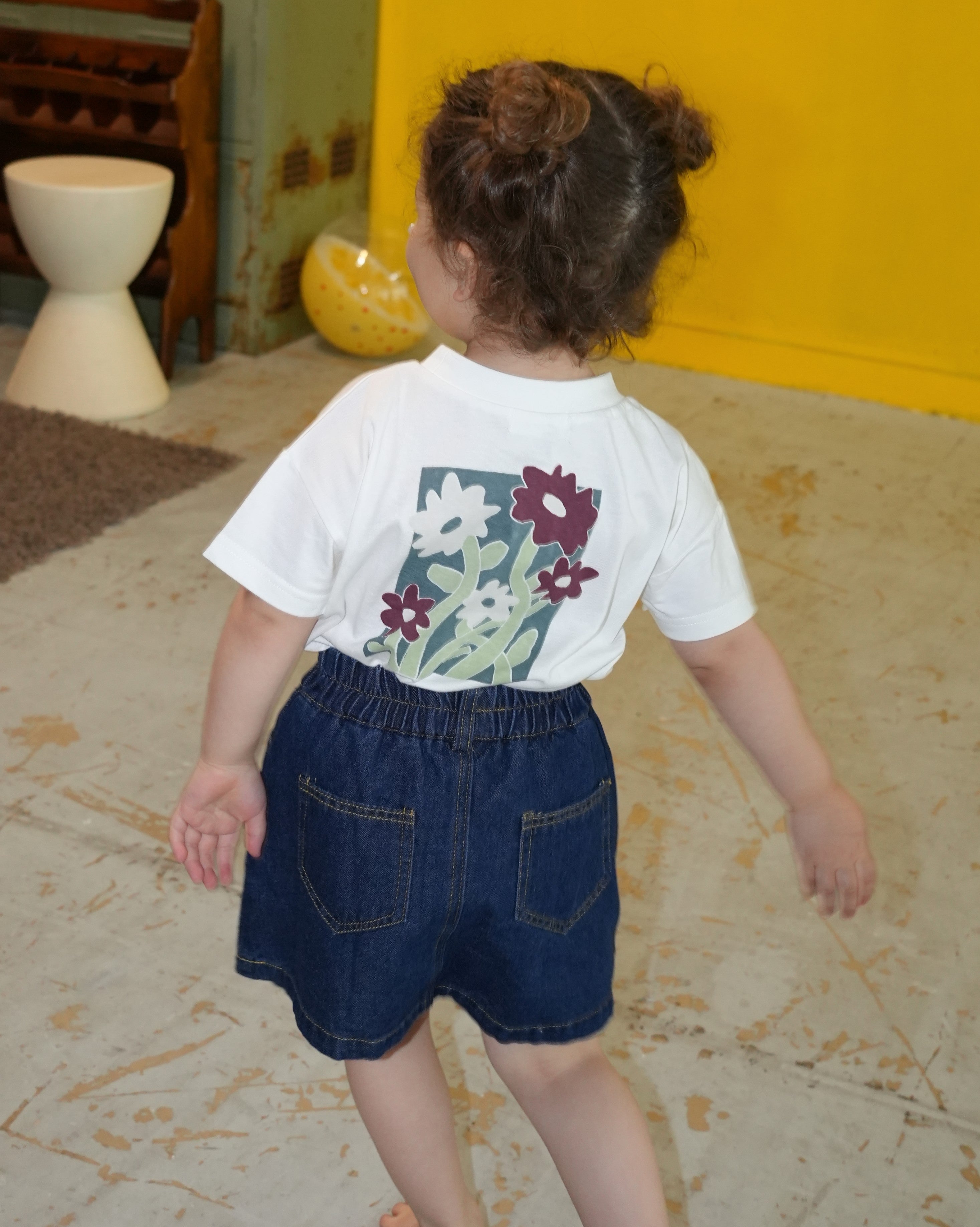 Floral Design Short Sleeve T-Shirt【150026】(子ども用)