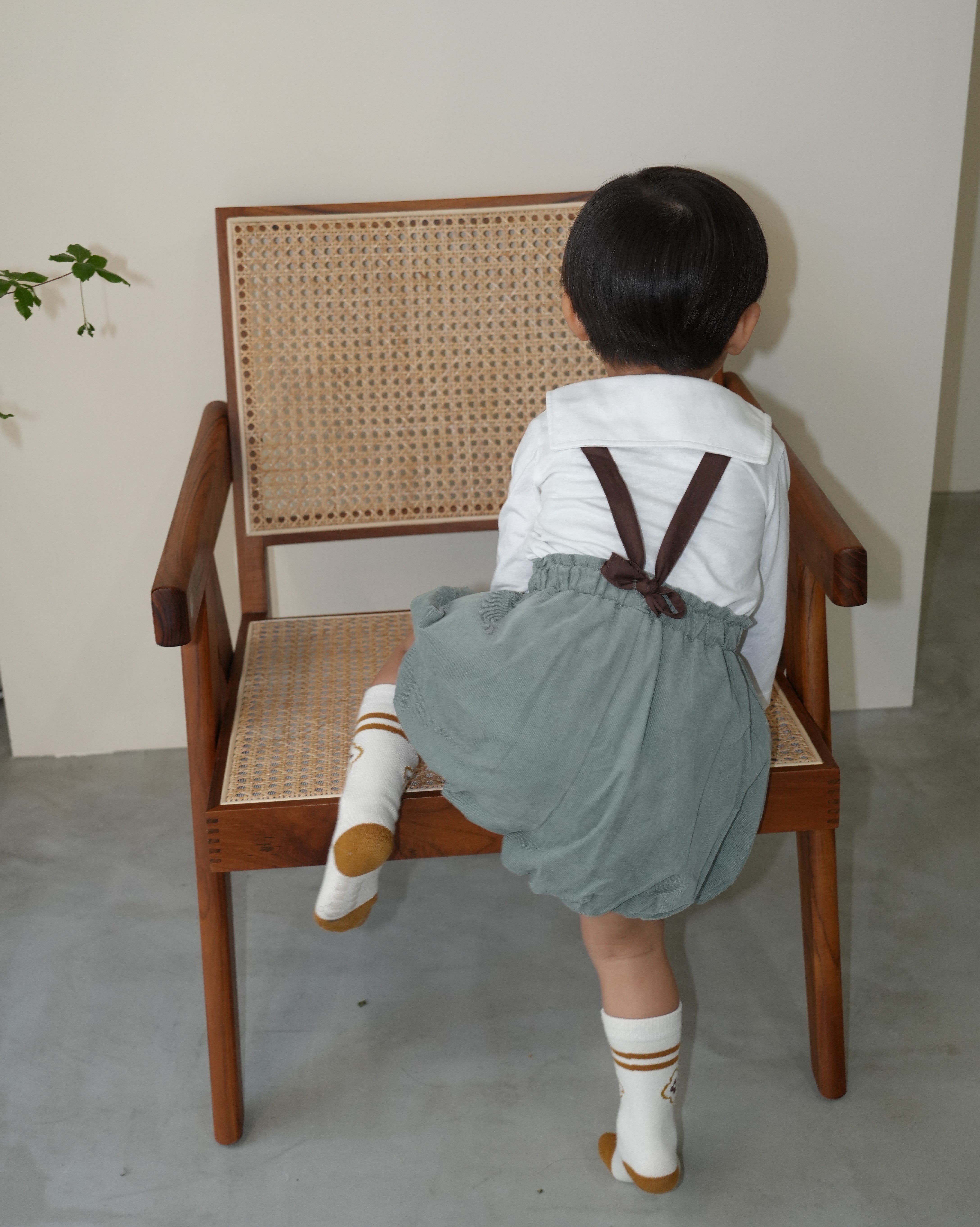 Shirt Cord Balloon Salopette【110414】 (green)