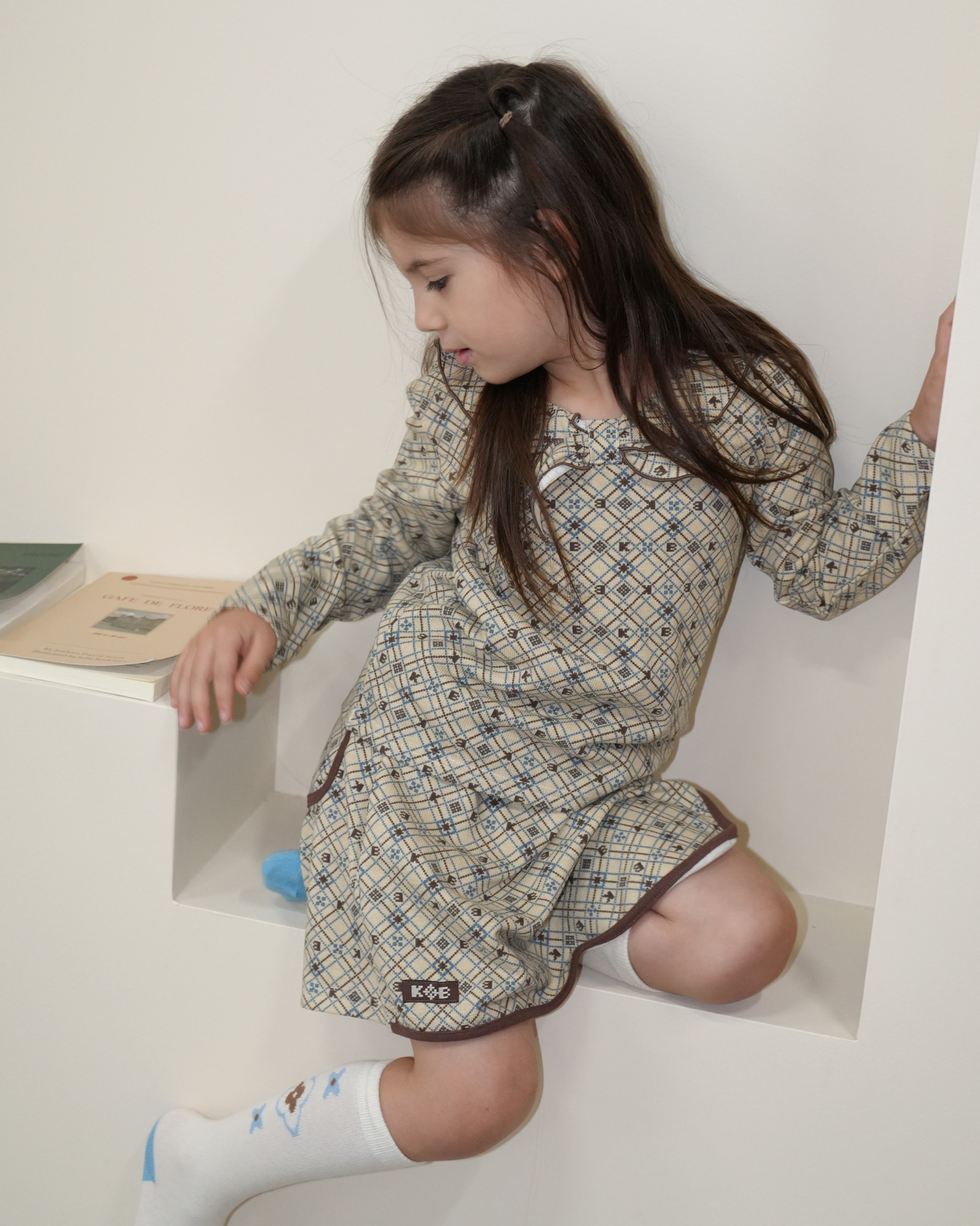 Pixel Art Wrap Skirt Pants【110316】