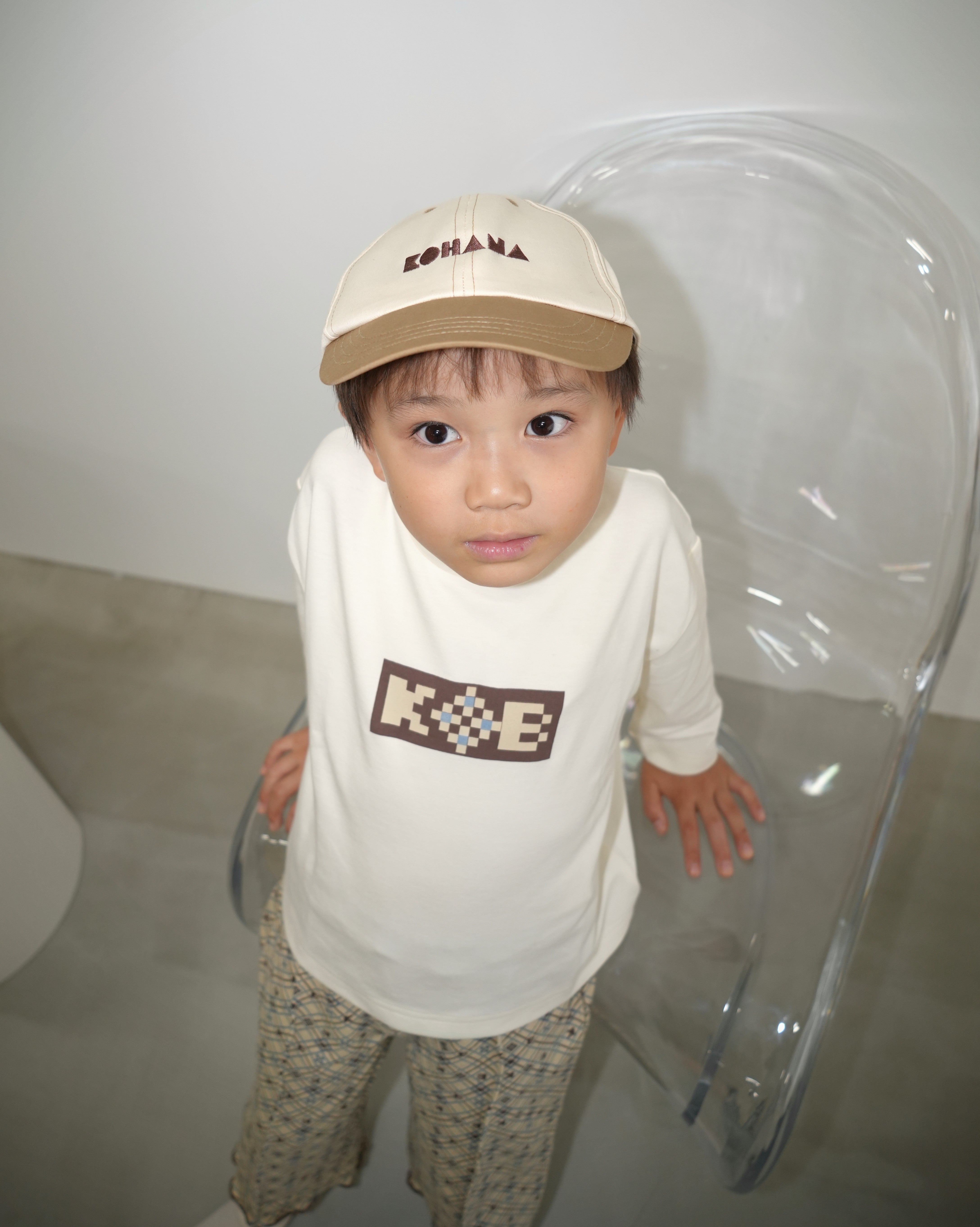 Pixel Art Logo 3/4 Sleeve Top【110317】