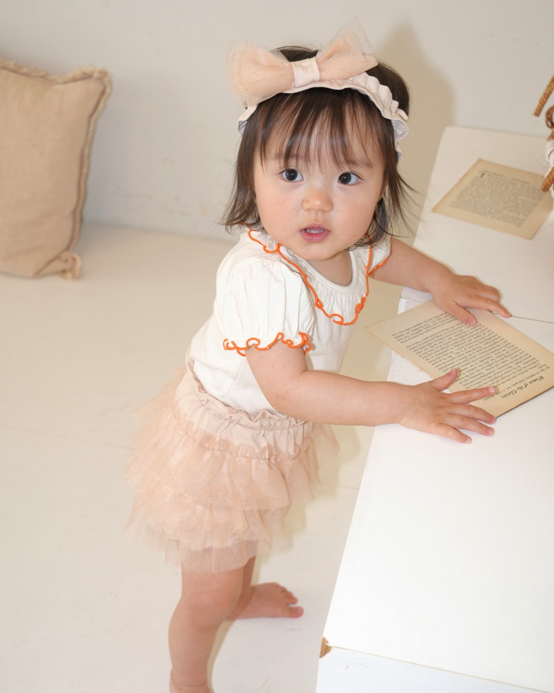 Sheer Tulle Ruffle Bloomer Pants【110281】 (Pink)