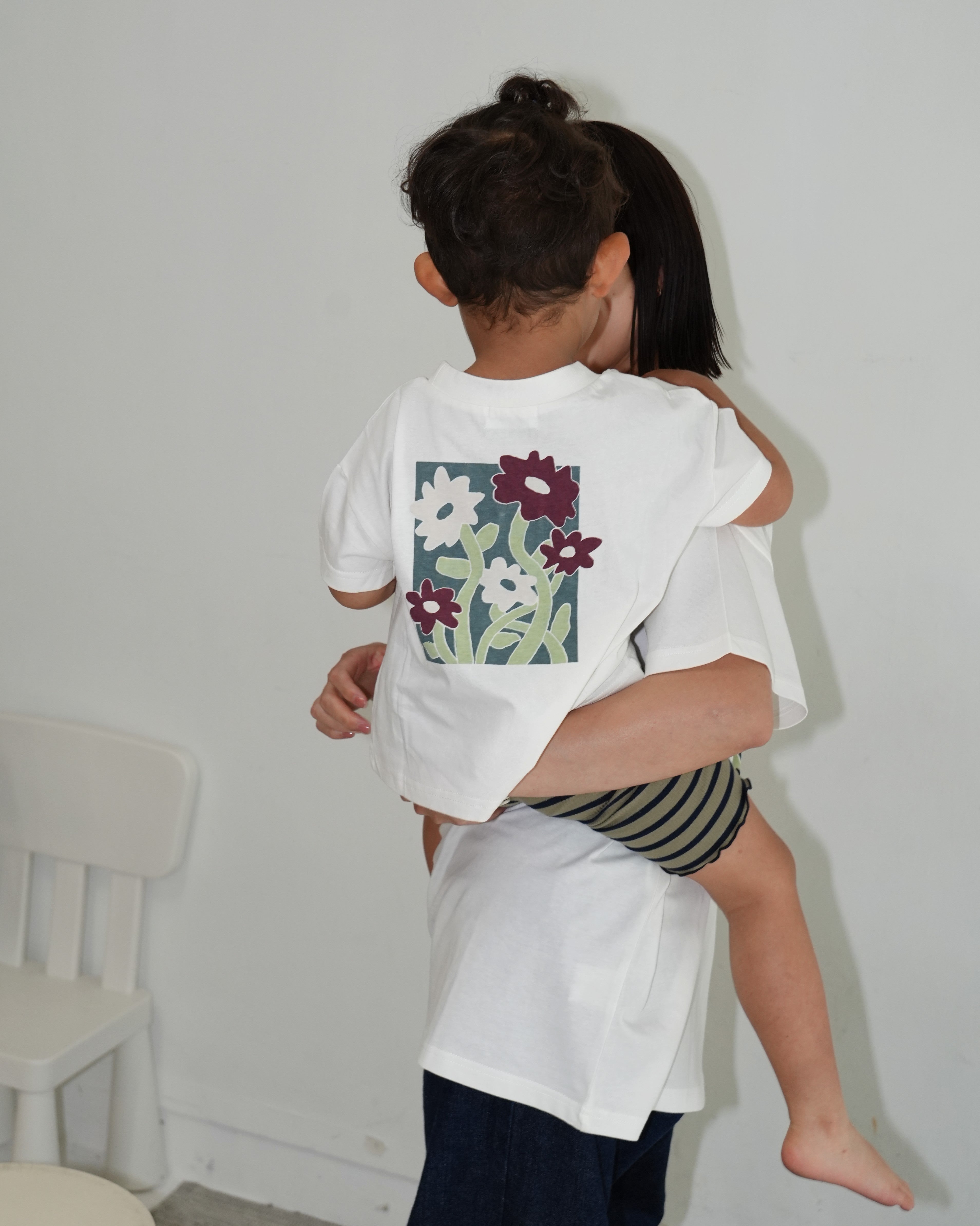 Floral Design Short Sleeve T-Shirt【150026】(子ども用)