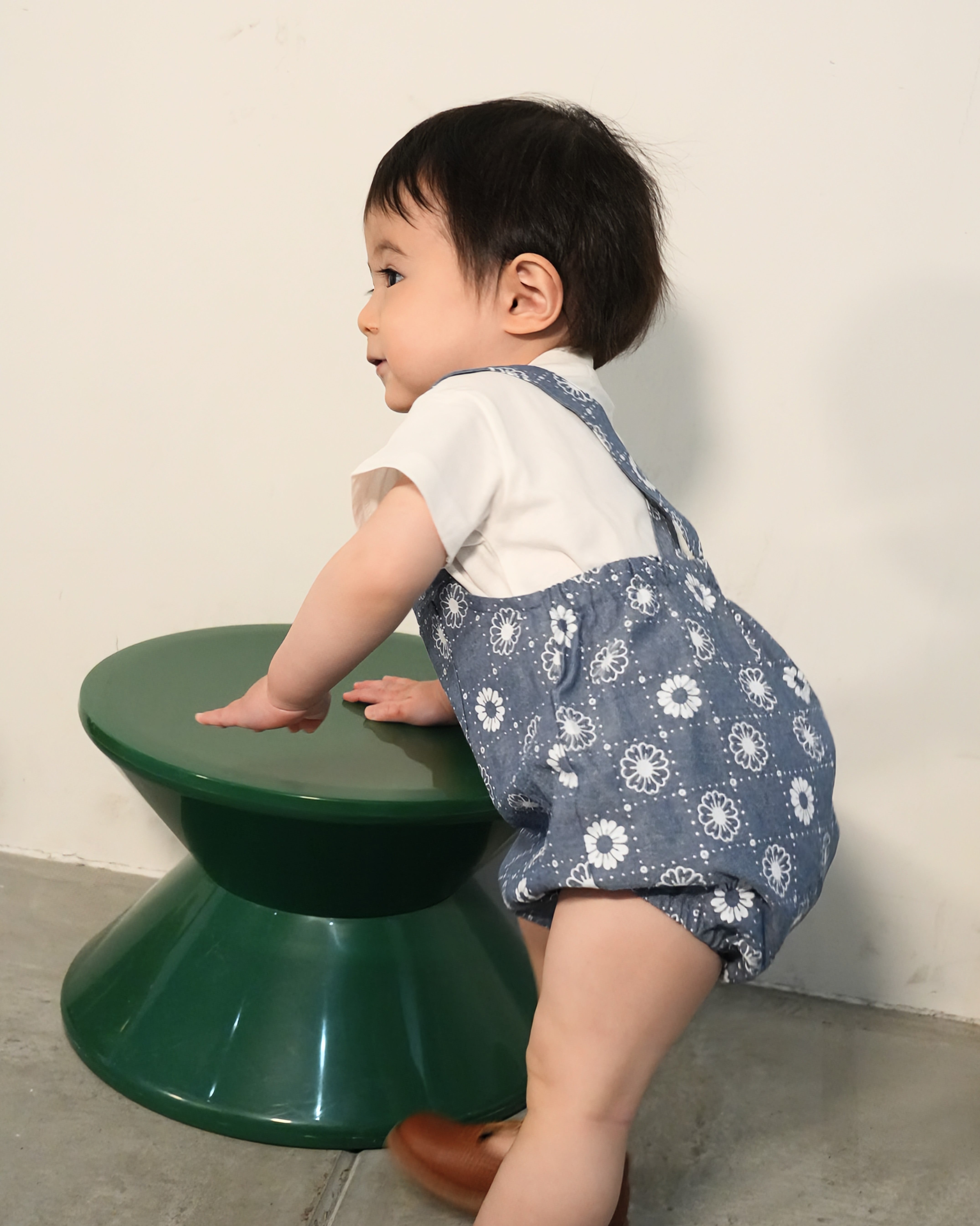 Daisy Denim Rompers【110211】