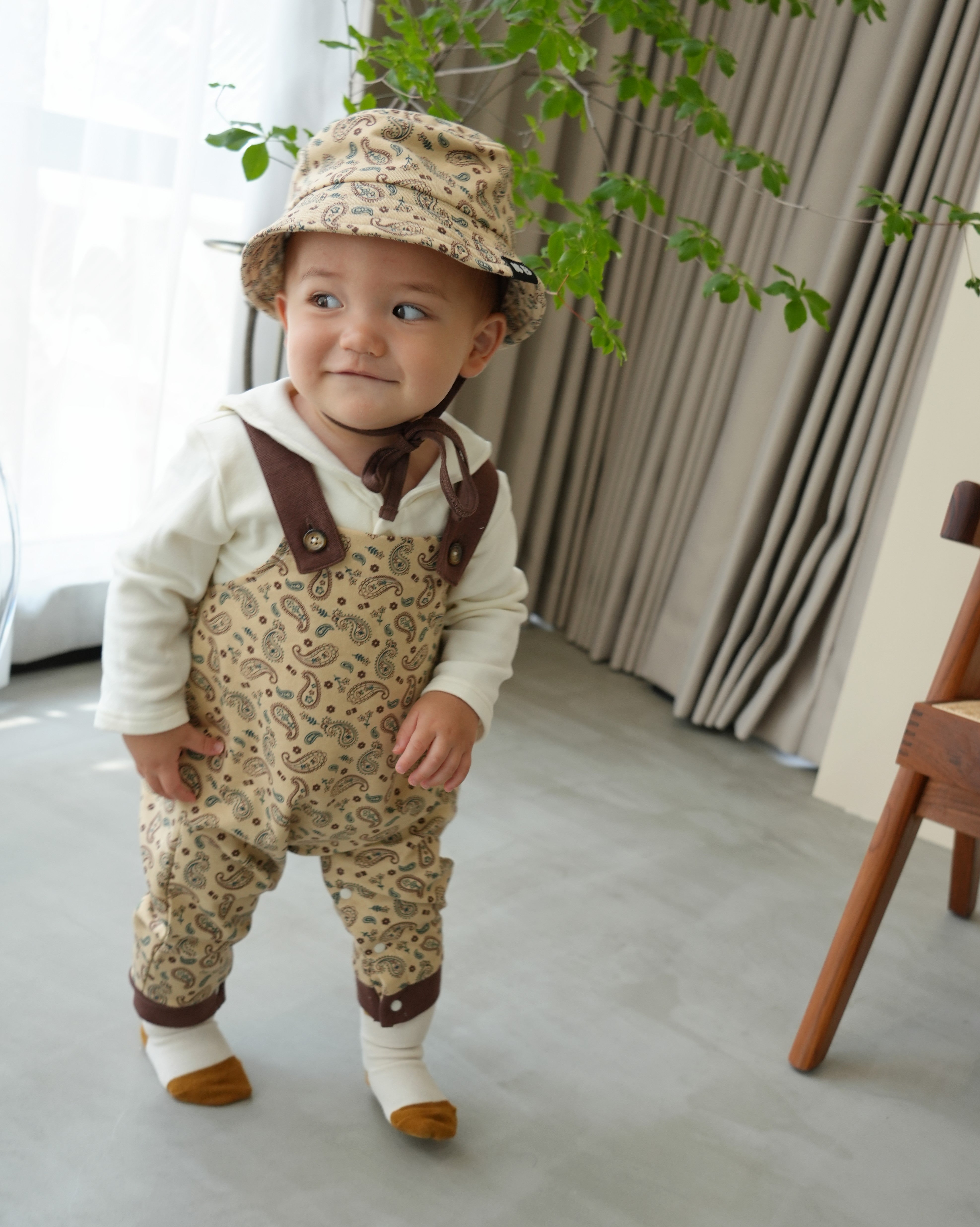 Floral Paisley Overalls【110341】