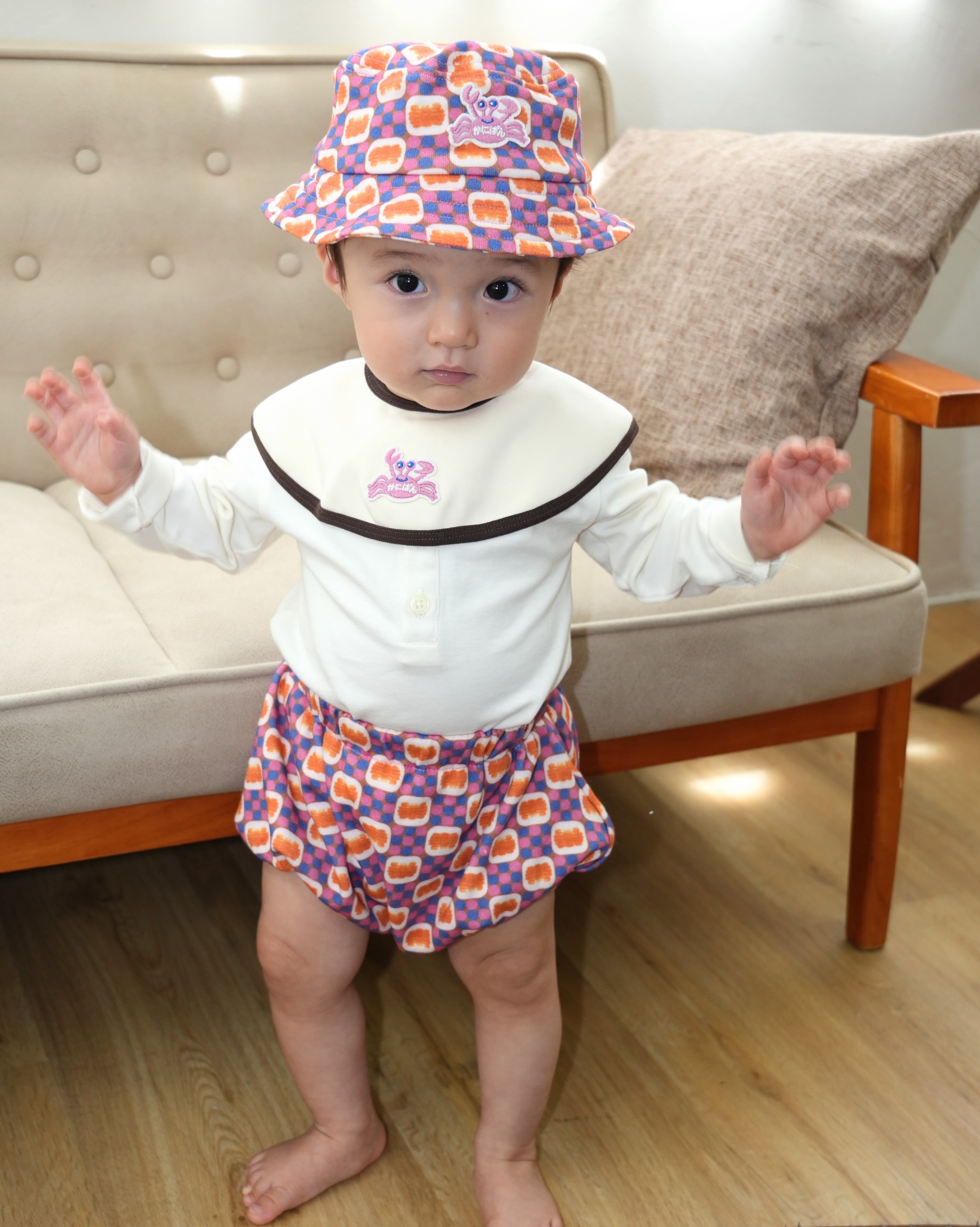 KOHANA × カニパン Bib & Bloomer Set 【110426】