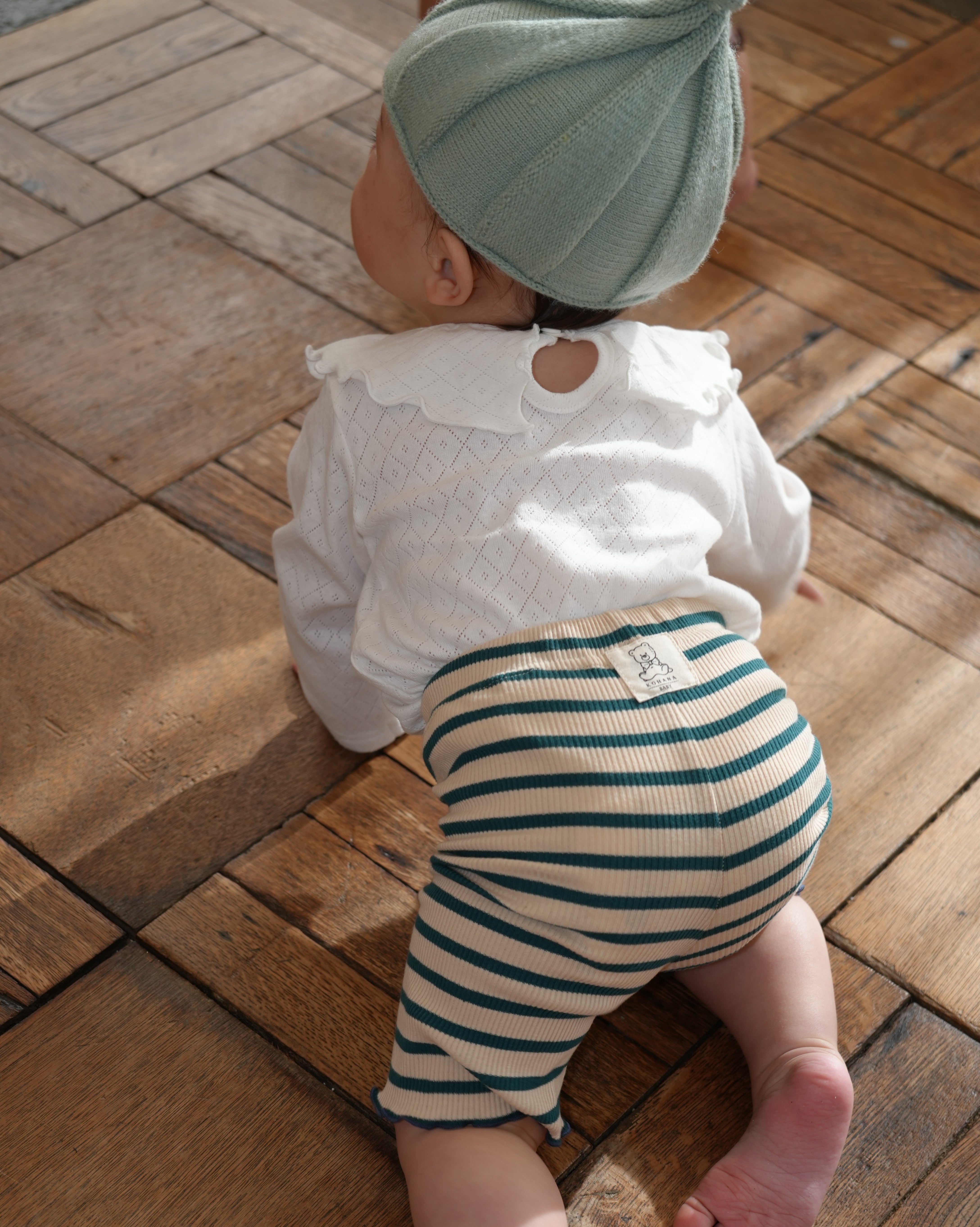 ボーダーレギンス【110203】(green)