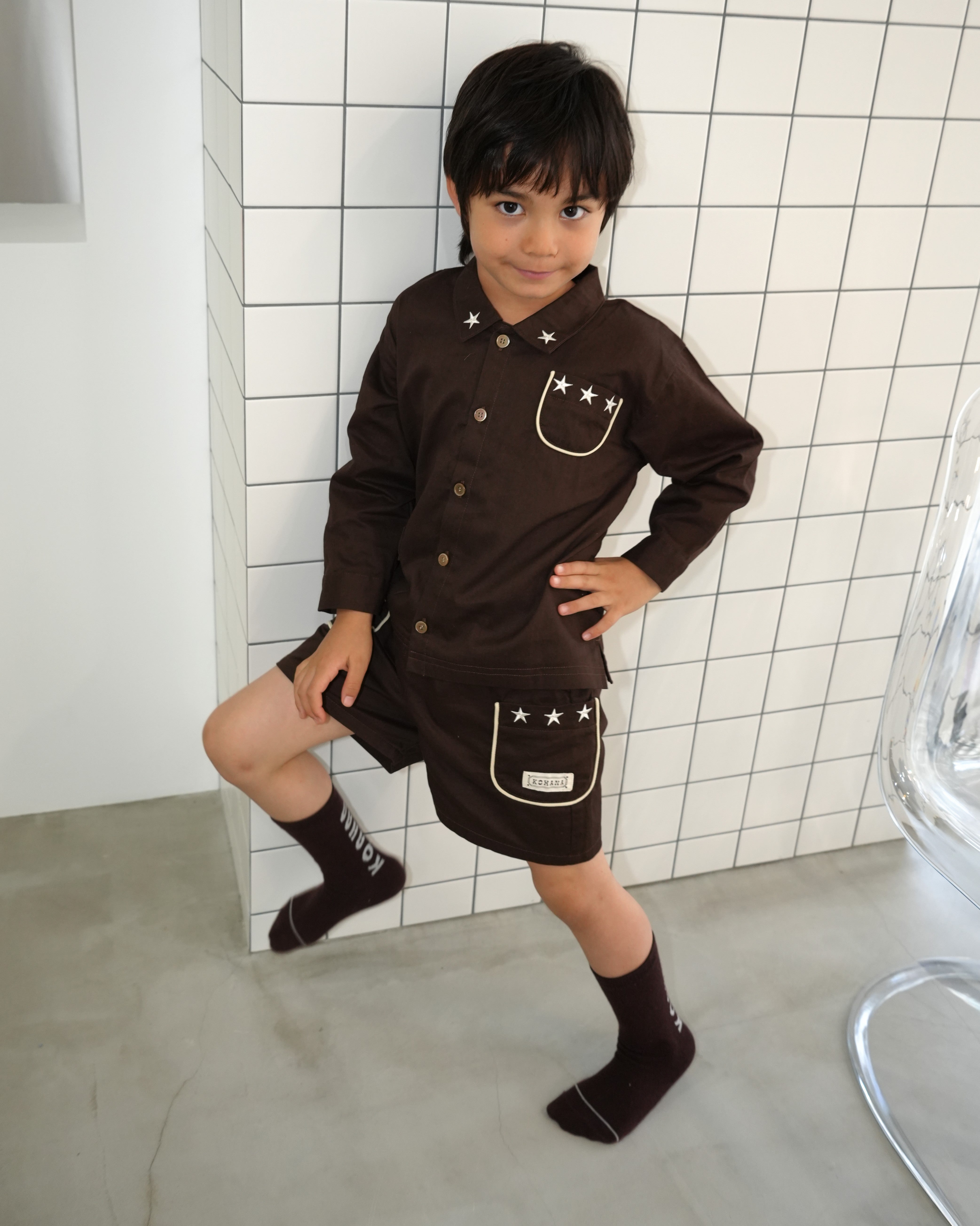 [110415] (dark gray) Cotton Twill Shorts