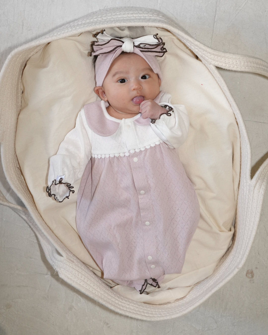 Eyelet Fraise Hair Band【110128】 (pink)