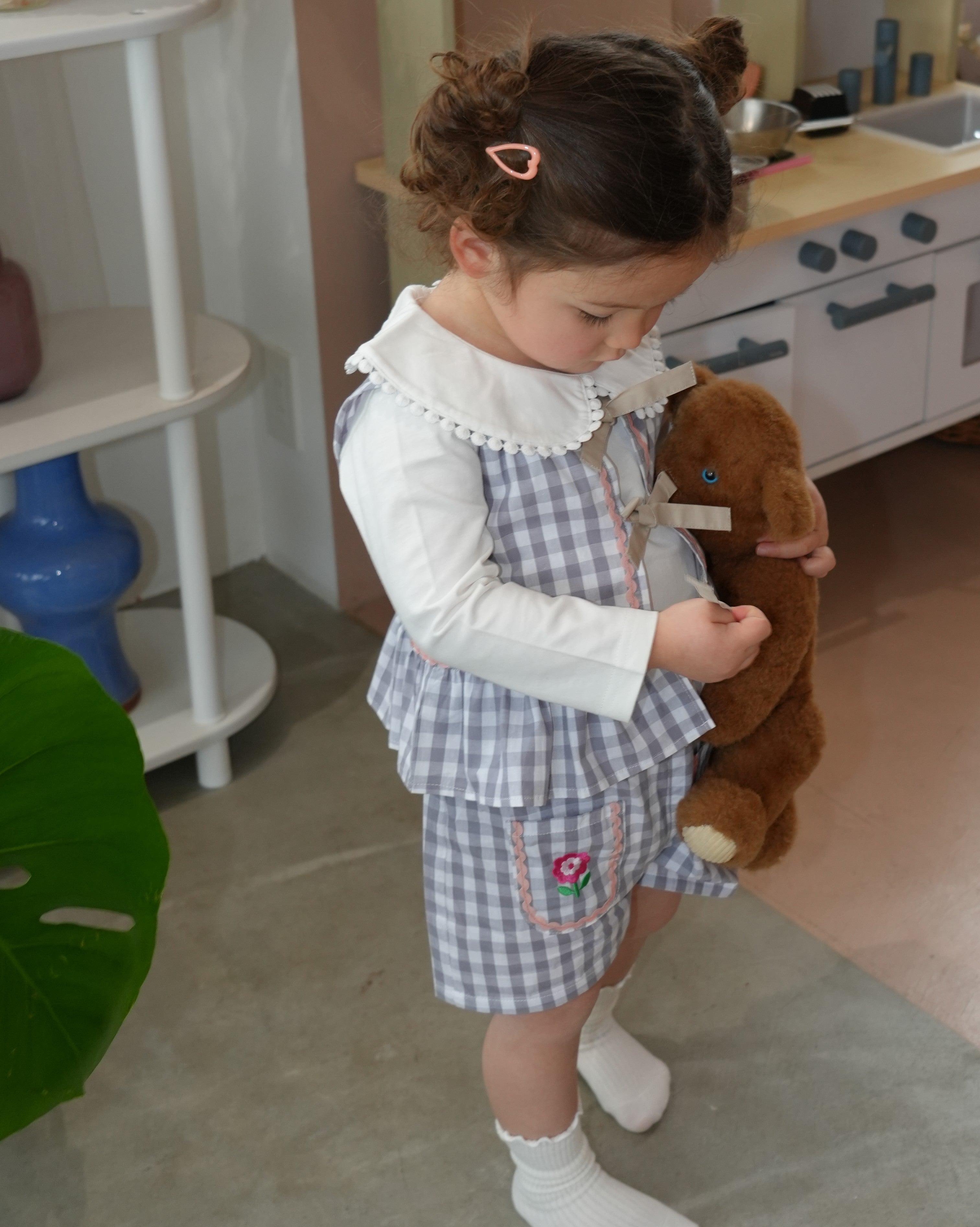 Round Collar Lace Shirt【110133】